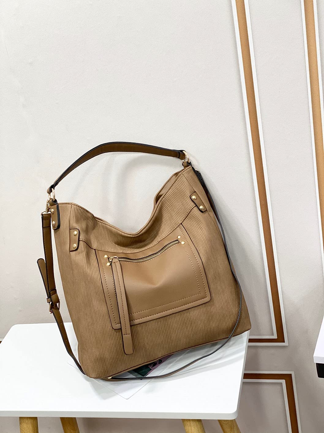 Stylish Embossed Leather Hobo Bags for Women - Large Crossbody Shoulder Purse, Casual Tote Handbag | Perfect for Work, Travel & Everyday Use