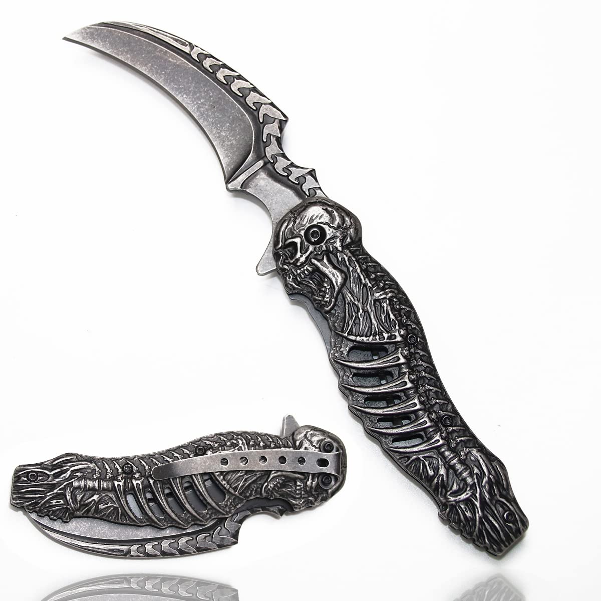 Best Survival Utility Folding Knife for Outdoor Adventures - Tactical Hunting, Camping & Bushcraft Knife | Perfect for Hiking, Emergency Preparedness & Wilderness Survival