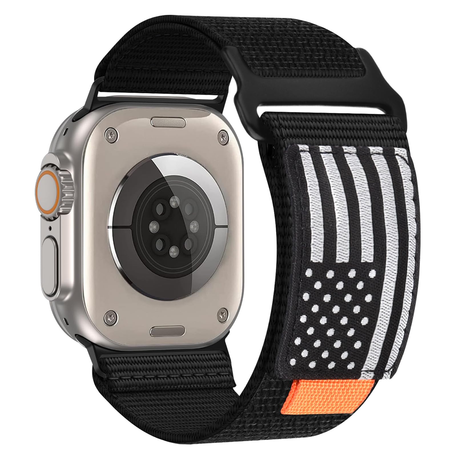 Stretchy Nylon Apple Watch Bands 38mm 40mm 41mm 42mm 44mm 45mm 49mm - Adjustable Braided Sport Loop Compatible with iWatch Ultra SE Series 8/7/6/5/4/3/2/1 for Men & Women - Perfect for Workouts, Running & Everyday Wear