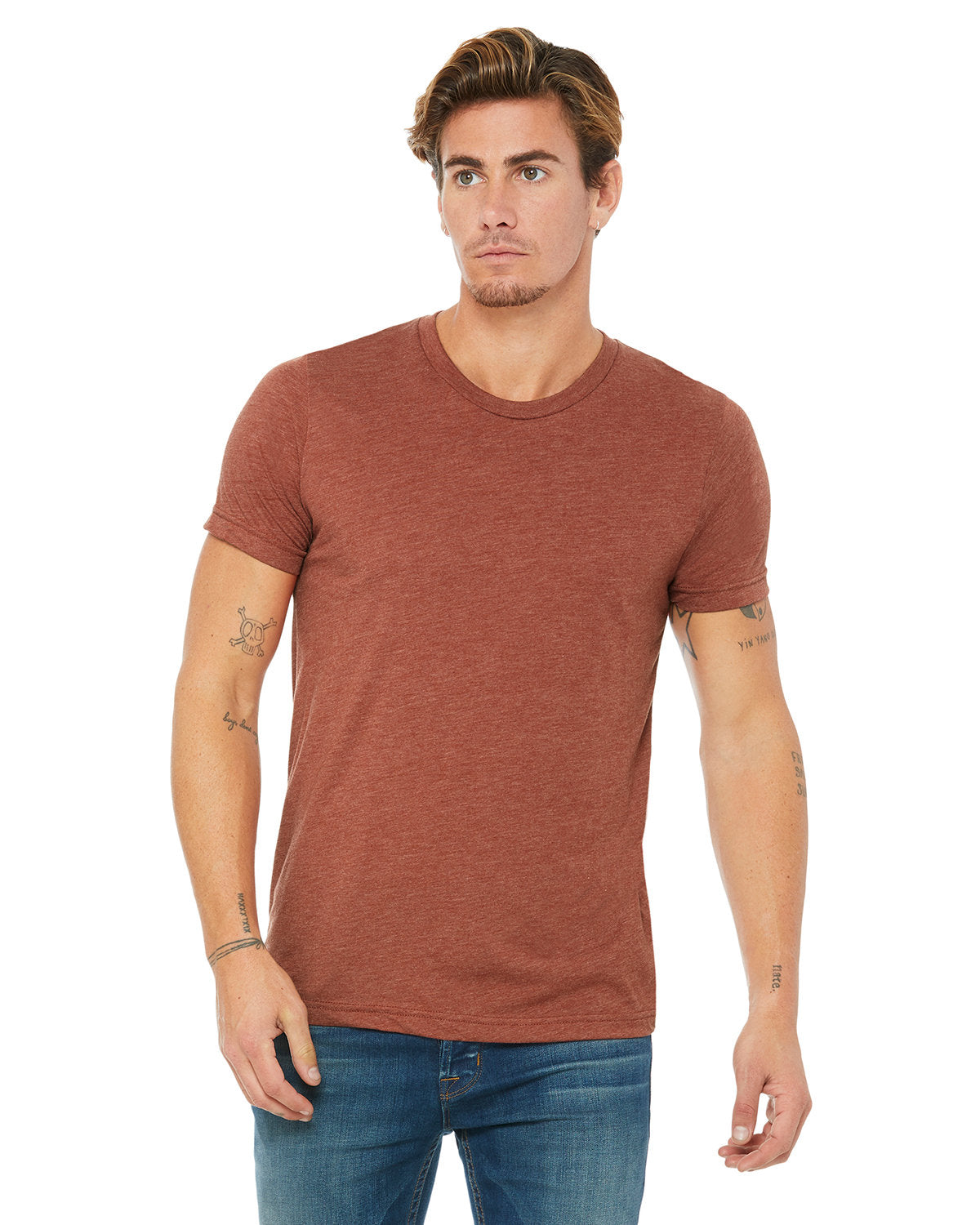 Bella + Canvas 3413C Premium Unisex Triblend T-Shirt - Soft Comfort Fit Crew Neck Tee for Men & Women - Perfect for Casual Wear, Gym, and Everyday Outfits