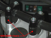 Touratech 25mm Handlebar Riser Kit for BMW R1150GS & R1100GS Motorcycles - Improve Comfort & Control for Adventure Riding
