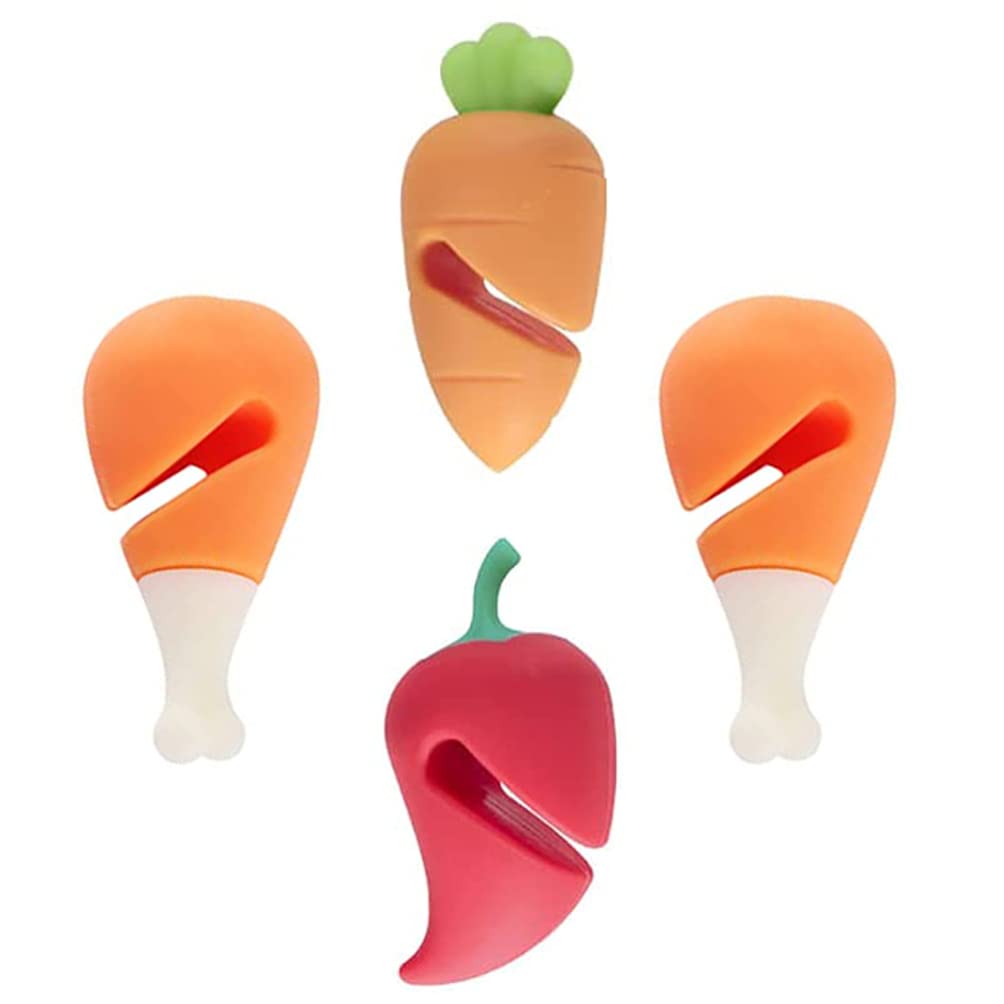 Cabilock 4-Piece Silicone Kitchen Utensil Holder Set - Spill Proof Lid Lifter, Anti-Spill Lid Stand & Pot Pan Lid Holder - Steam Release Design for Safe Cooking - Perfect for Stovetop, Oven & Kitchen Organization
