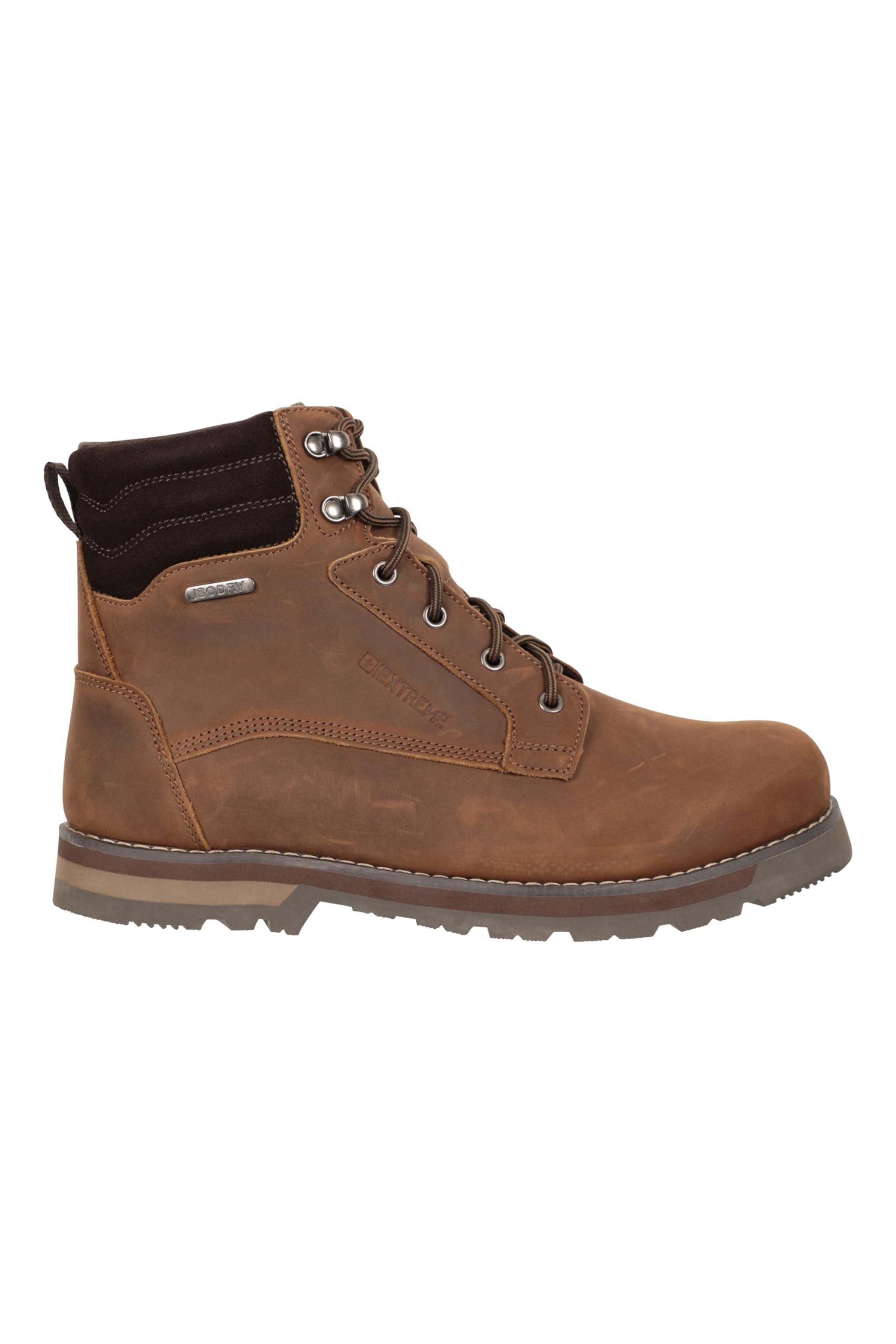 Mountain Warehouse Makalu Men's Waterproof Leather Hiking Boots - Durable Outdoor Trekking Shoes for Hiking, Camping & Winter Adventures