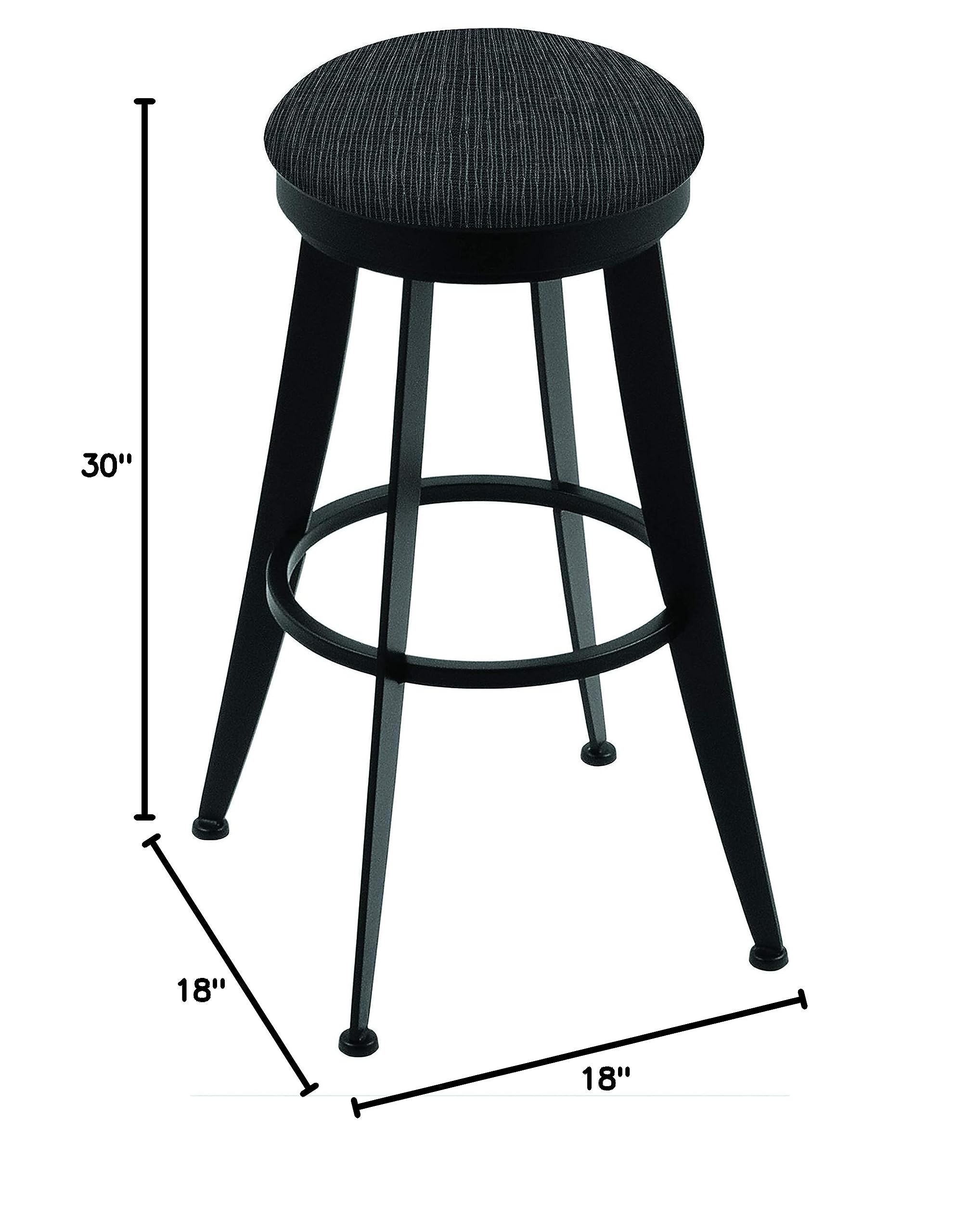 Holland Bar Stool Co. 900 Laser Bar Stool - 30 Inch Height, Graphite Gray - Perfect for Home Bars, Kitchen Islands & Modern Dining Areas