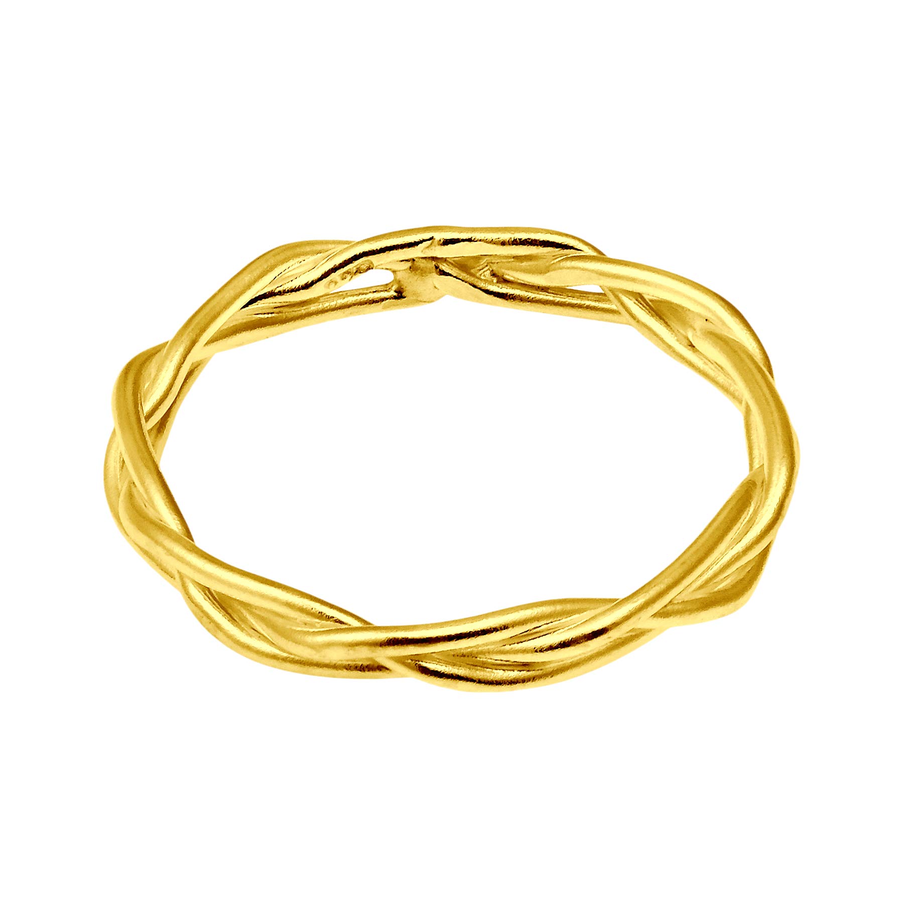 AeraVida Crown of Thorns Weave Wire Braid .925 Sterling Silver or Gold Plated Band Ring for Women | Elegant Religious Jewelry Gift for Christmas, Baptism & Weddings | Hypoallergenic & Tarnish Resistant