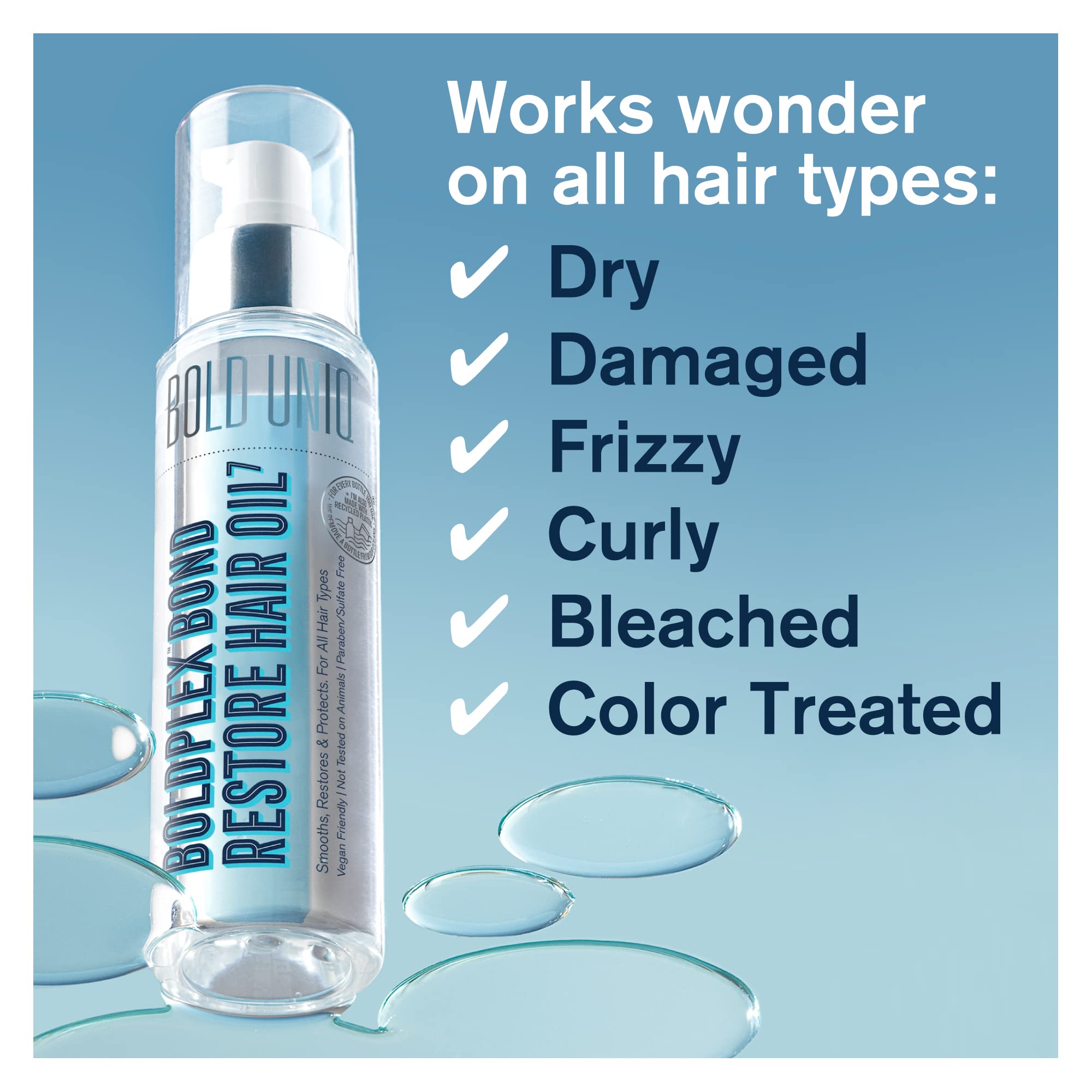 BoldPlex Complete Hair Care Set for Dry & Damaged Hair - Bond Repair Treatment, Shampoo, Conditioner, Serum & Oil - Hydrating & Protective Hair Therapy for Salon-Quality Results at Home | Perfect for Daily Use & Post-Color Treatment