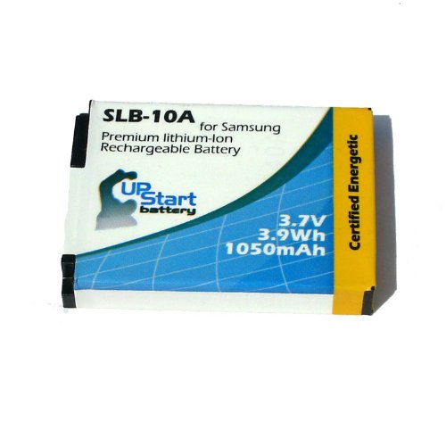 UpStart Battery SLB-10A 2-Pack Replacement Batteries for Samsung Digital Cameras - Perfect for Travel Photography & Vlogging