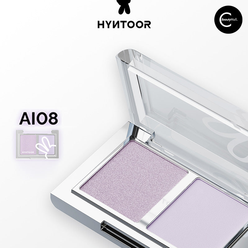 HYNTOOR Cooling Duo Eyeshadow Palette - Long-Lasting Matte & Shimmer Makeup for Day & Night Looks - Perfect for Parties, Weddings, and Everyday Wear