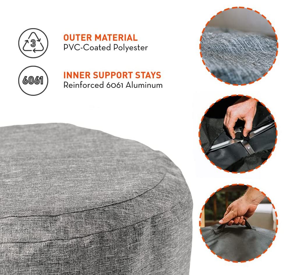 Solo Stove Ranger Shelter - Weatherproof Round Cover for Solo Stove Ranger Fire Pit & Accessories - Heavy-Duty PVC-Coated Polyester with Aluminum Frame - All-Season Protection for Camping, Backyard & Outdoor Gatherings