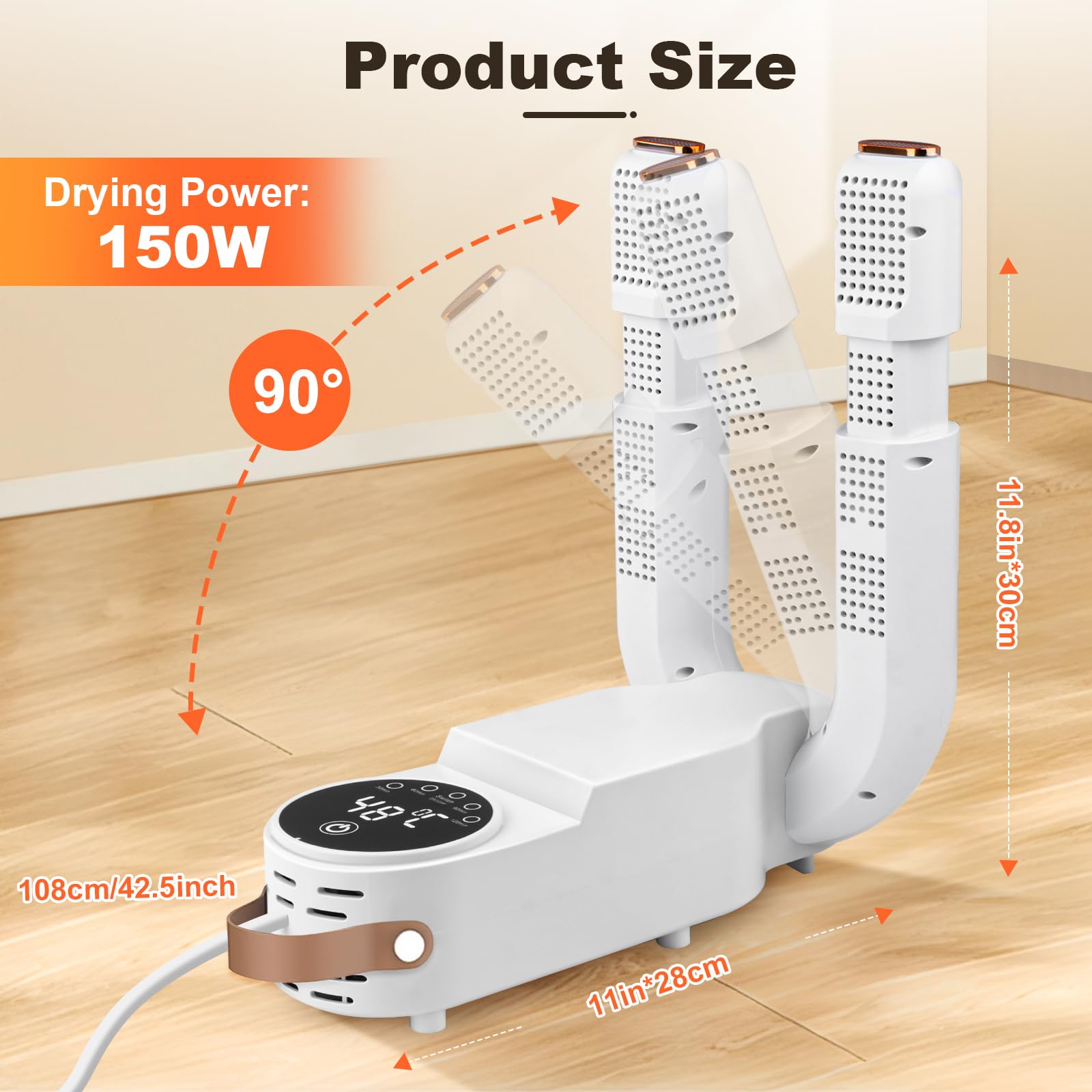 Boxing Gloves Dryer with Intelligent Timer - Odor Eliminating Glove Dehumidifier for Kids & Adults | Perfect for Gym, Home Training & Martial Arts Practice