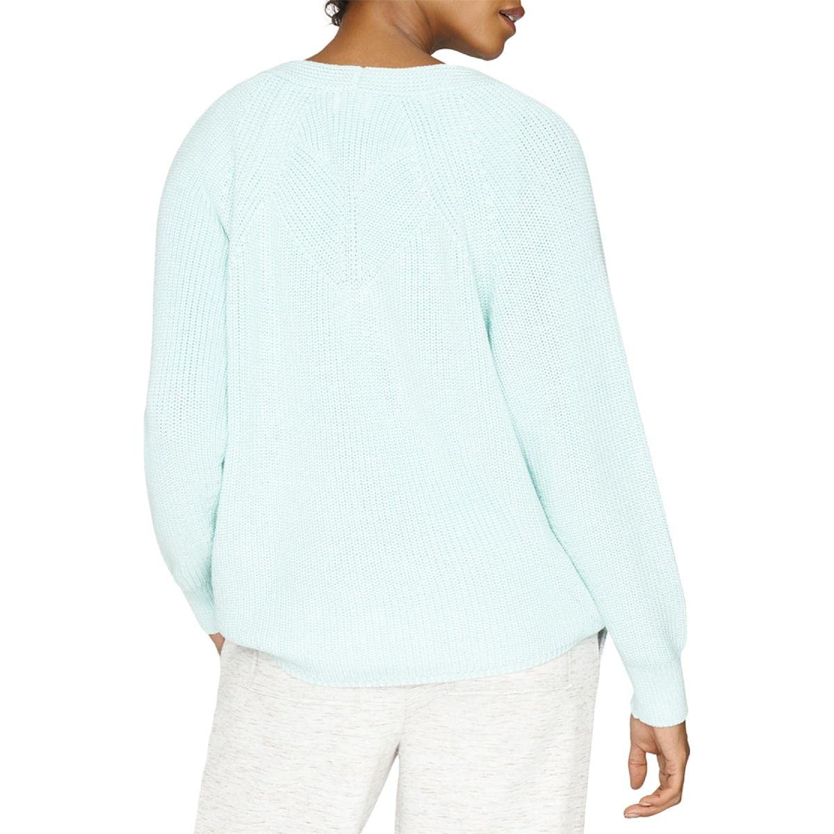 Eco-Friendly Women's Recycled Long Sleeve V-Neck Sweater - Soft Shaker Knit Pullover for Work, Casual & Fall Layering