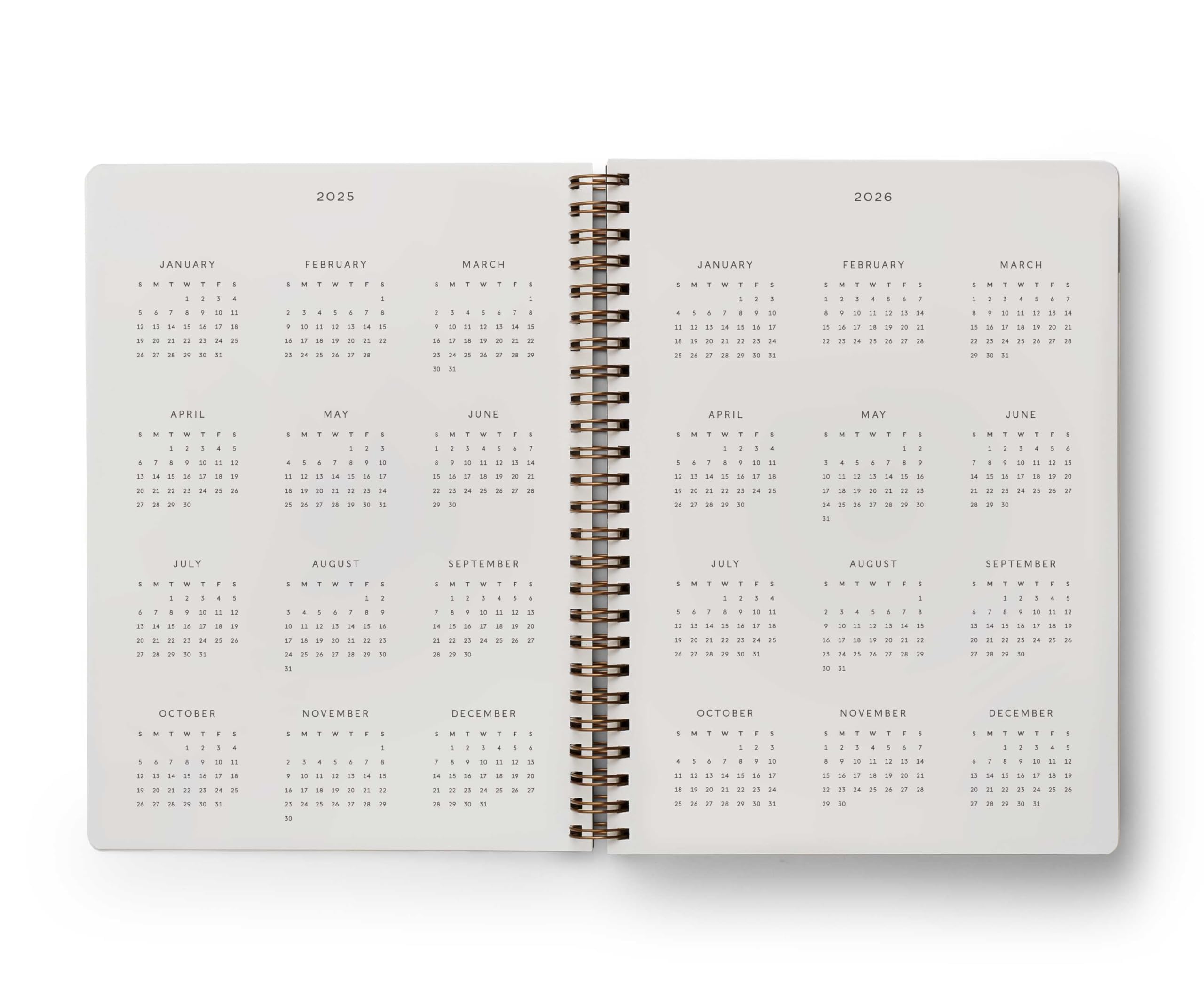 RIFLE PAPER CO. 2025 12-Month Soft Cover Spiral Planner | 6.25