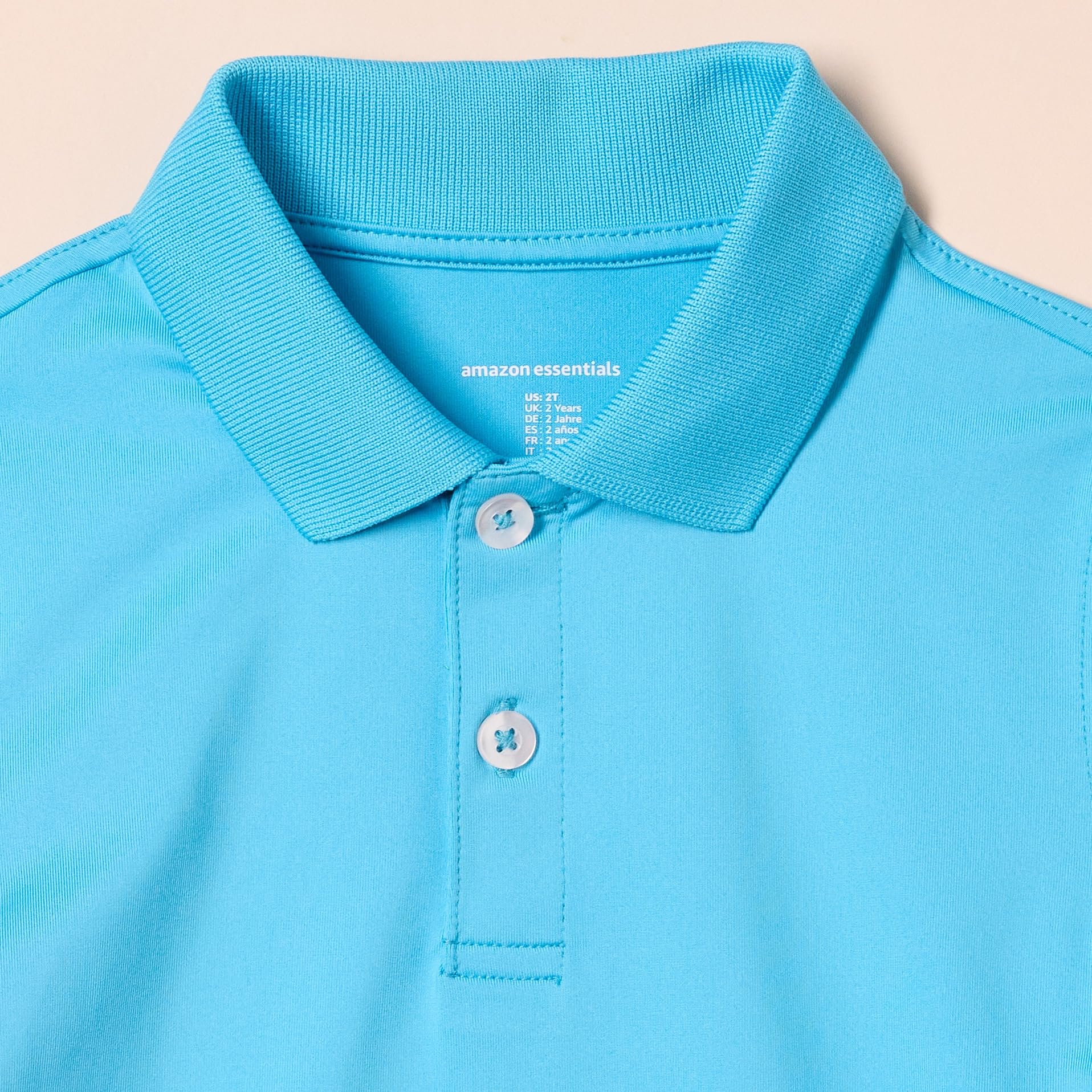 Amazon Essentials Boys' & Toddlers' Active Performance Polo Shirts - 2-Pack | Quick-Dry, Breathable Fabric for Sports & Play | Perfect for School, Soccer & Outdoor Activities