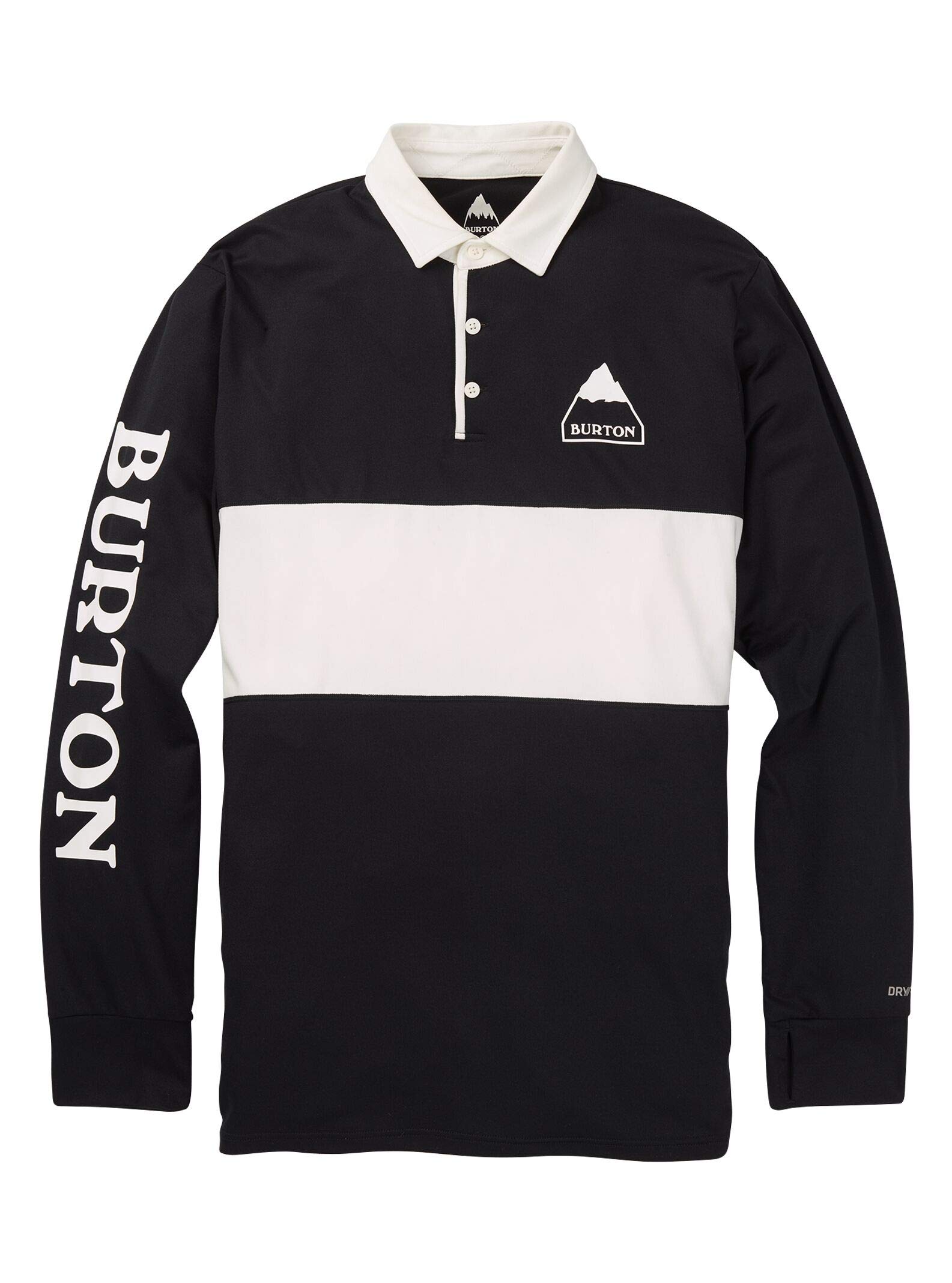 Burton Men's Midweight Rugby Shirt - Comfortable & Durable Cotton Blend for Casual Wear, Sports & Outdoor Activities