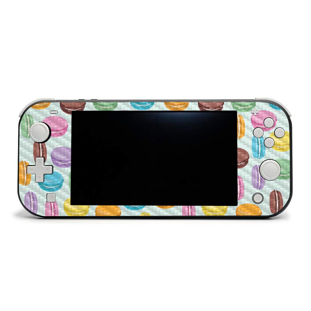 MightySkins Carbon Fiber Skin for Nintendo Switch Lite - Macarons | Protective & Durable Textured Vinyl Wrap | Easy to Apply & Remove | Made in USA | Perfect for Gaming, Travel & Customization