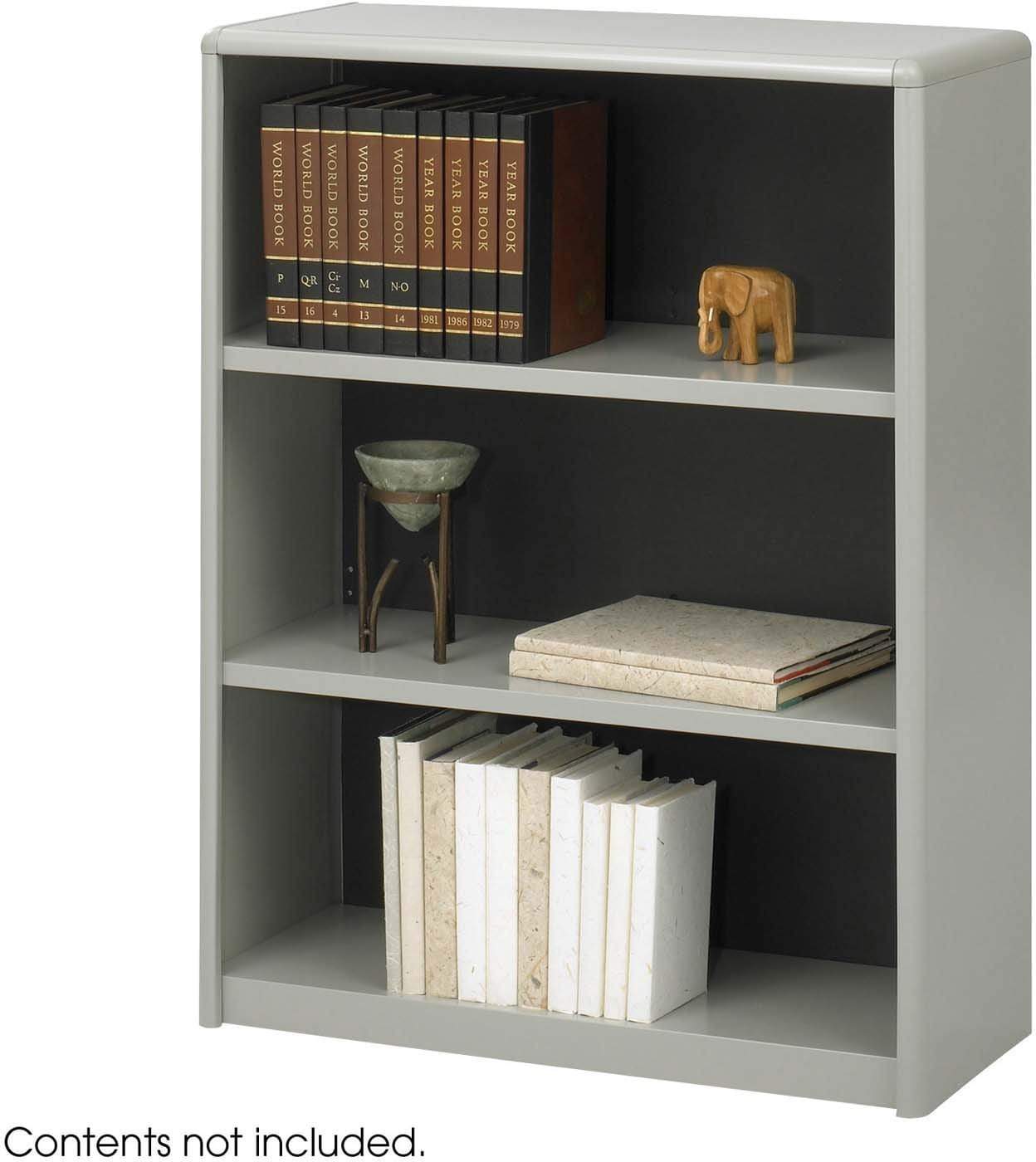 ValueMate® 3-Tier Economy Bookcase - Sturdy Wooden Bookshelf for Home, Office & Dorm - Compact Storage for Books, Decor & Essentials (7171) - Perfect for Small Spaces & Organization