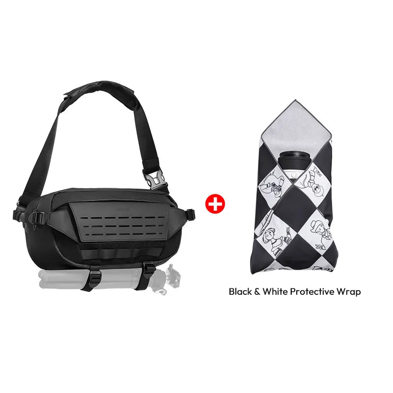 Ulanzi 9L Camera Sling Bag with Tripod Holder B122 - Waterproof DSLR Shoulder Bag for Photographers | Perfect for Travel, Hiking & Outdoor Photography