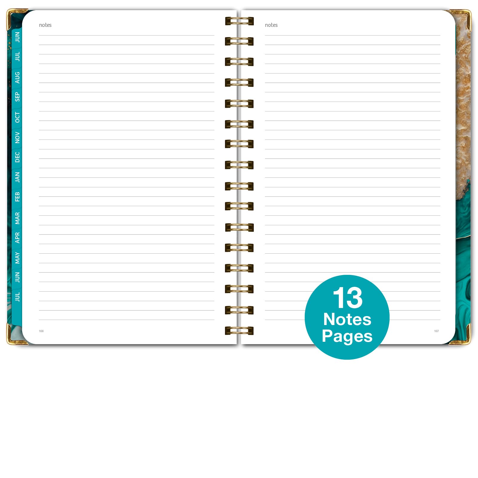 2024-2025 Academic Year Hardcover Planner - June 2024 to July 2025, 5.5