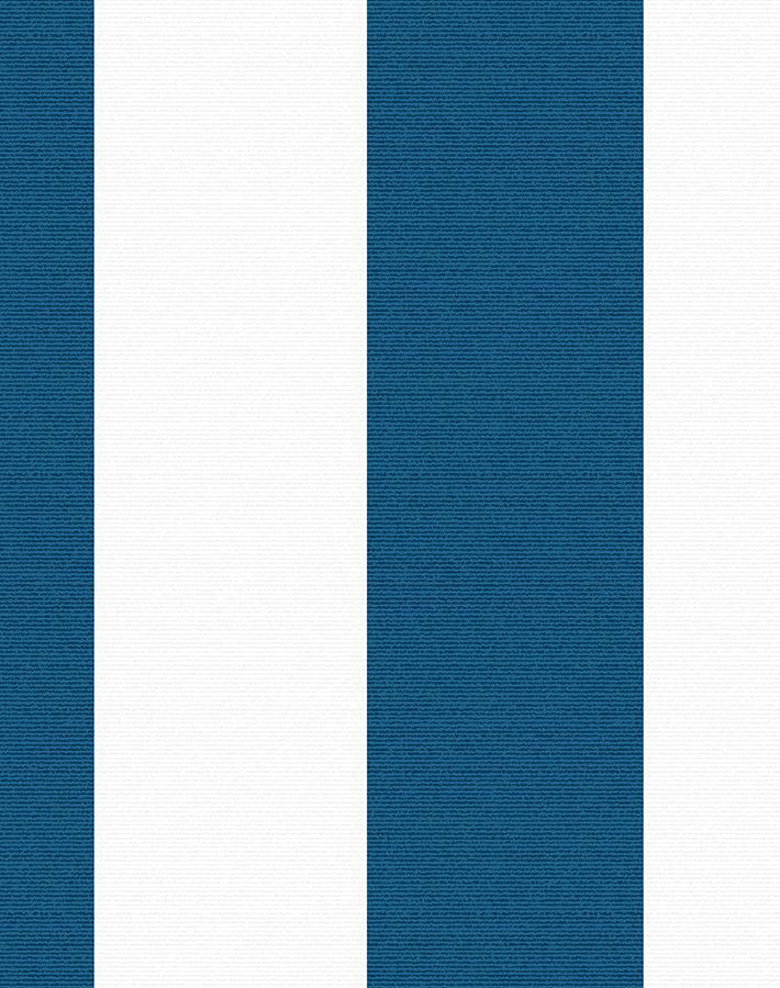 Blue 'Candy Stripe' Peel and Stick Wallpaper by Wallshoppe - Perfect for Bedroom, Nursery & Home Office Decor