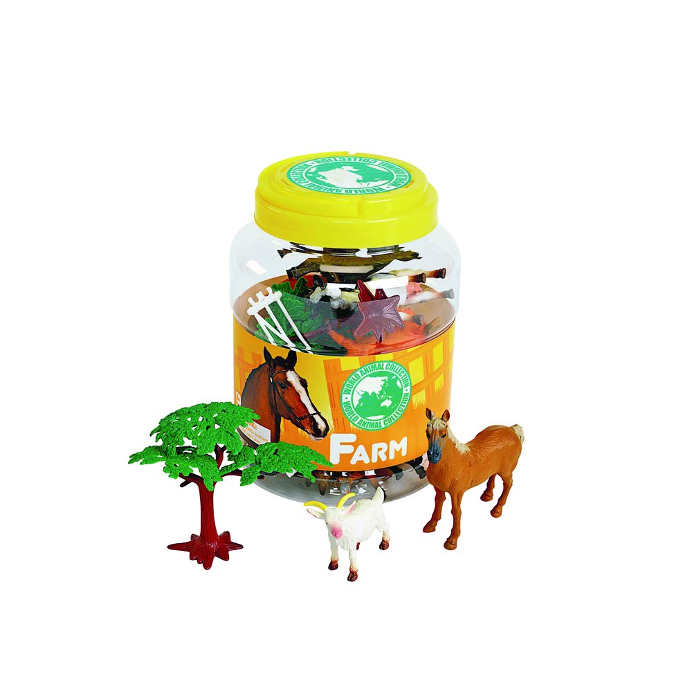31-Piece Farm Animal Toy Set for Toddlers - Mini Plastic Farm Animal Figurines for Kids - Educational Farm Animals for Play, Learning & Farm-Themed Party Decorations