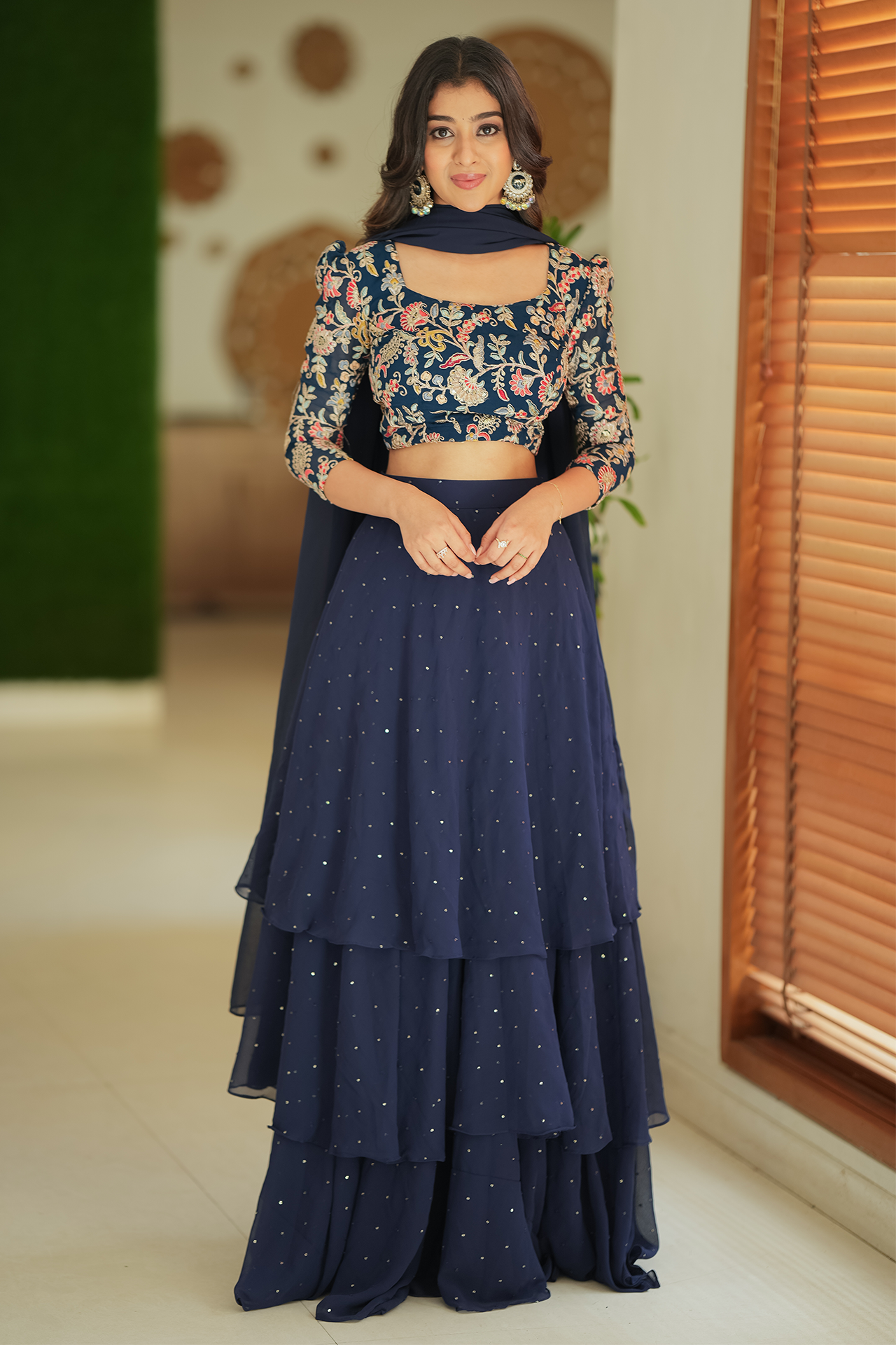 Royal Blue Designer Lehenga Choli Set for Women | Indian Traditional Embroidered Bridal Wear | Perfect for Weddings, Festivals & Special Occasions