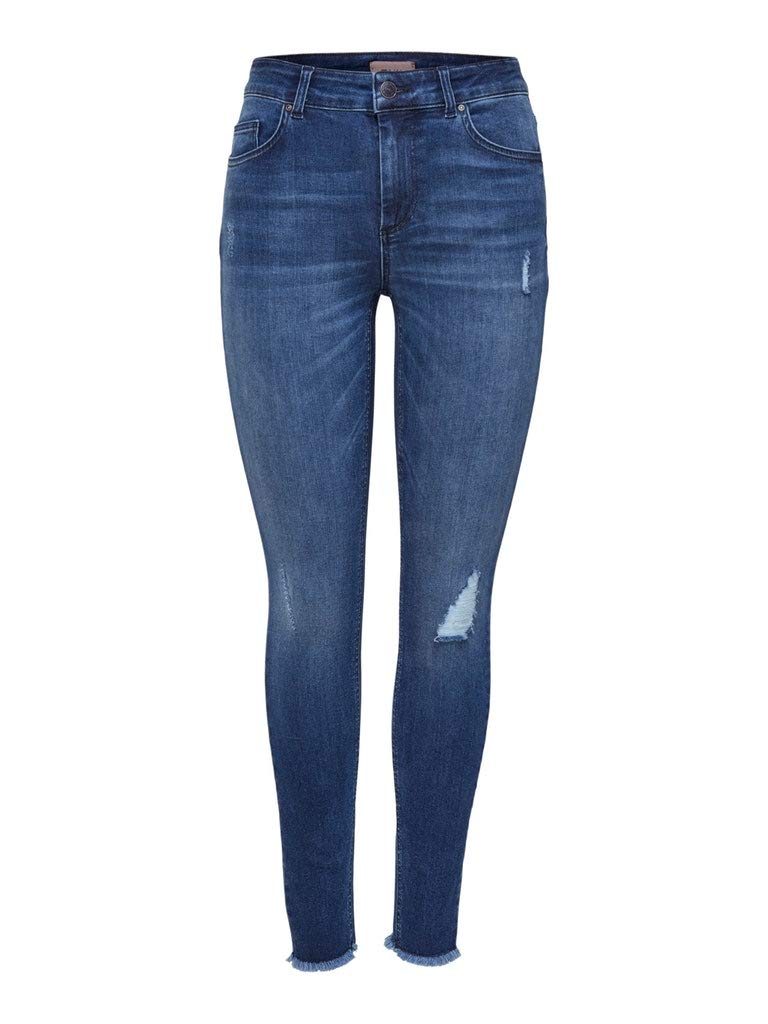 ONLY Women's High Waist Skinny Jeans - Pack of 7 | Stretch Denim Pants for Everyday Wear | Perfect for Work, Casual Outfits & Night Out