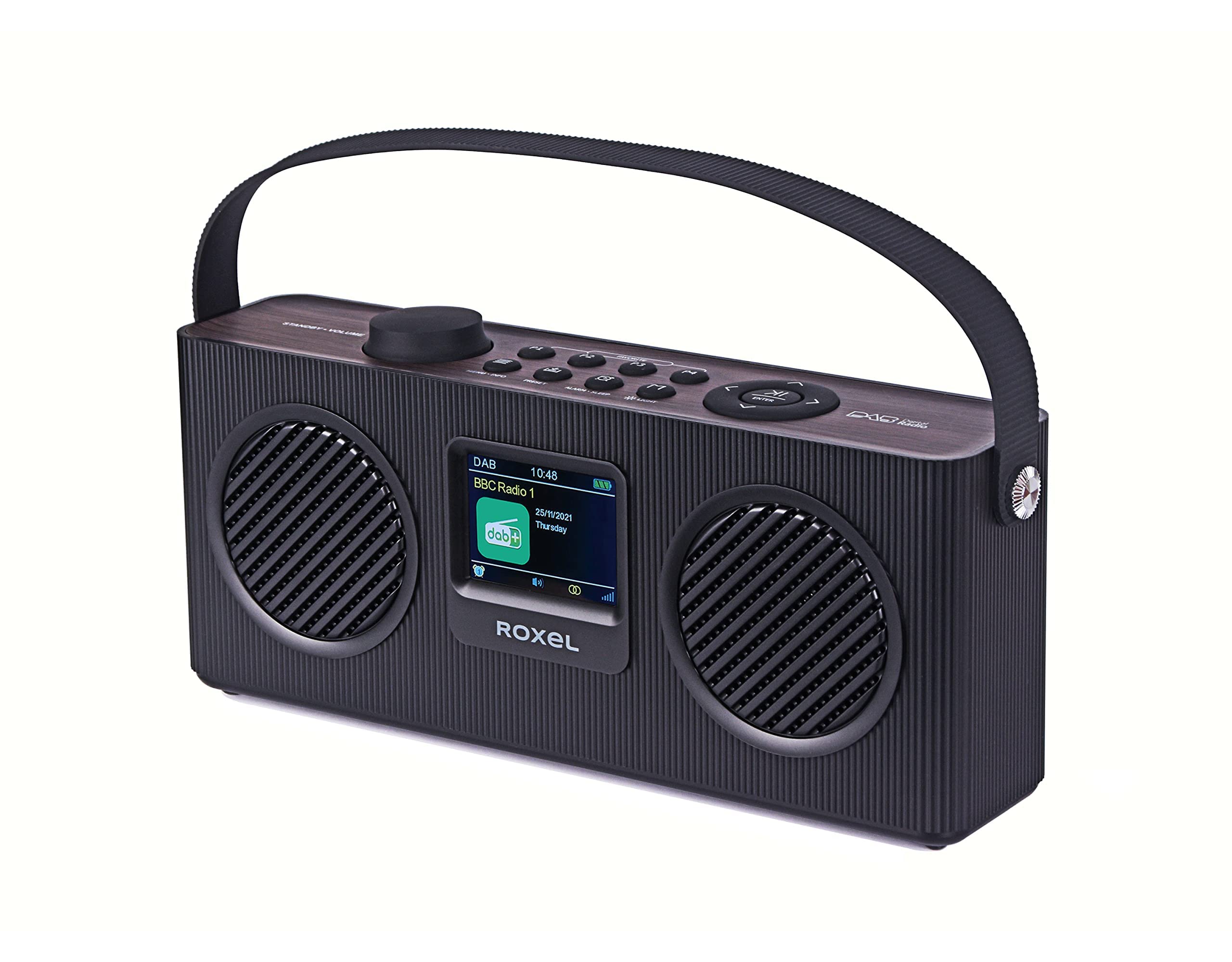 Roxel DAB/DAB+/FM Digital Portable Radio with Bluetooth Speaker, USB/TF Playback, Alarm Clock & Sleep Timer | 2.4