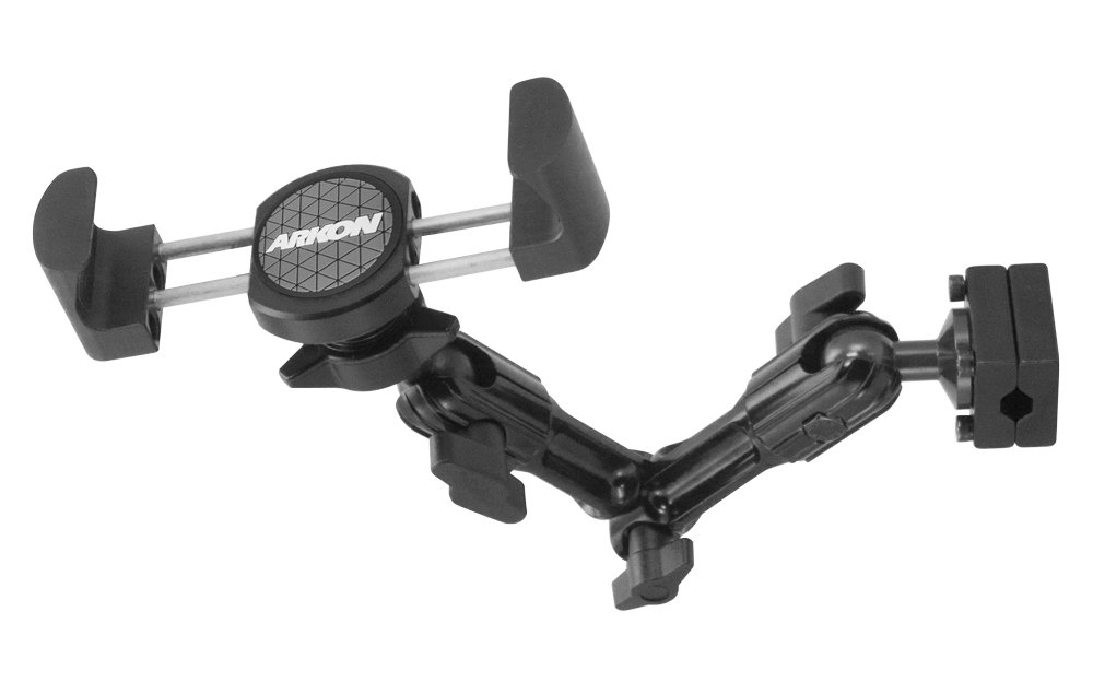 ARKON Heavy-Duty Headrest Mount for Car - Multi-Angle Adjustable Tablet Holder with Strong Clamp | Compatible with iPad, iPhone, Samsung Galaxy (7-12 inch Devices) | Perfect for Road Trips, Kids Entertainment & Backseat Movies