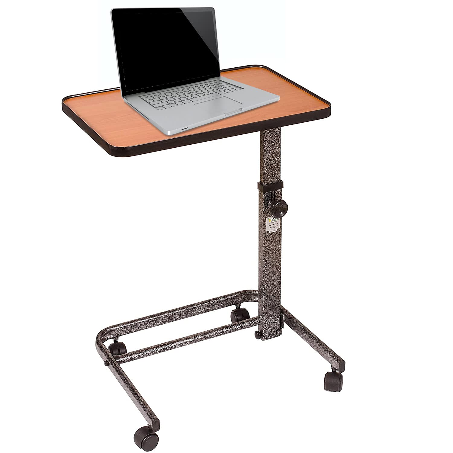 DMI Tilt-Top Overbed Table with Wheels - Adjustable Height 25.5