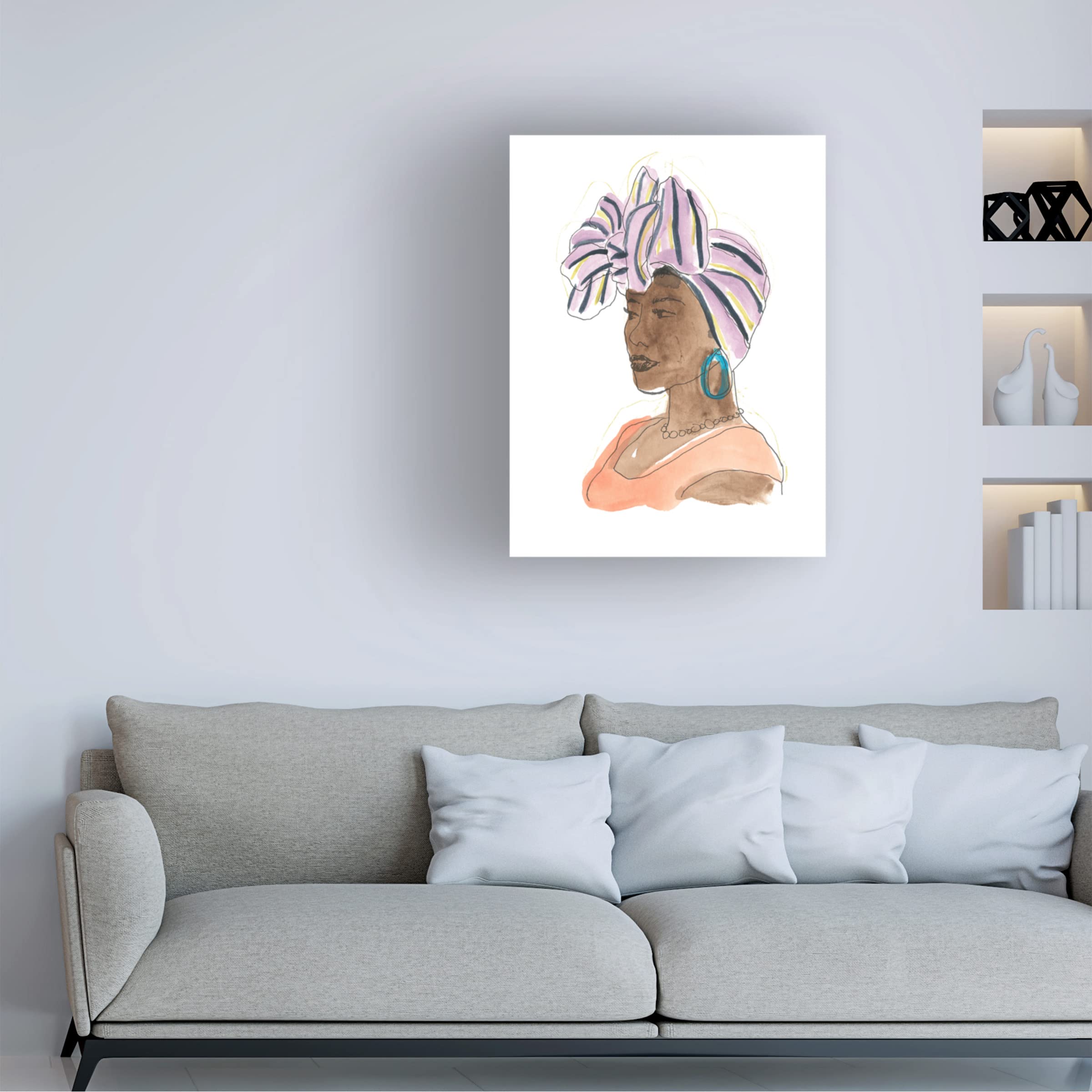 June Erica Vess 'Strong And Beautiful II' Canvas Wall Art Print - Modern Home Decor for Living Room, Bedroom & Office