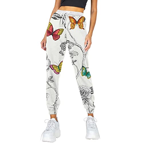 Women's Lightweight Jogger Pants - Baggy Athletic Lounge Pants with Pockets for Running, Yoga, Workout & Casual Wear | Comfortable Stretchy Sweatpants for Women