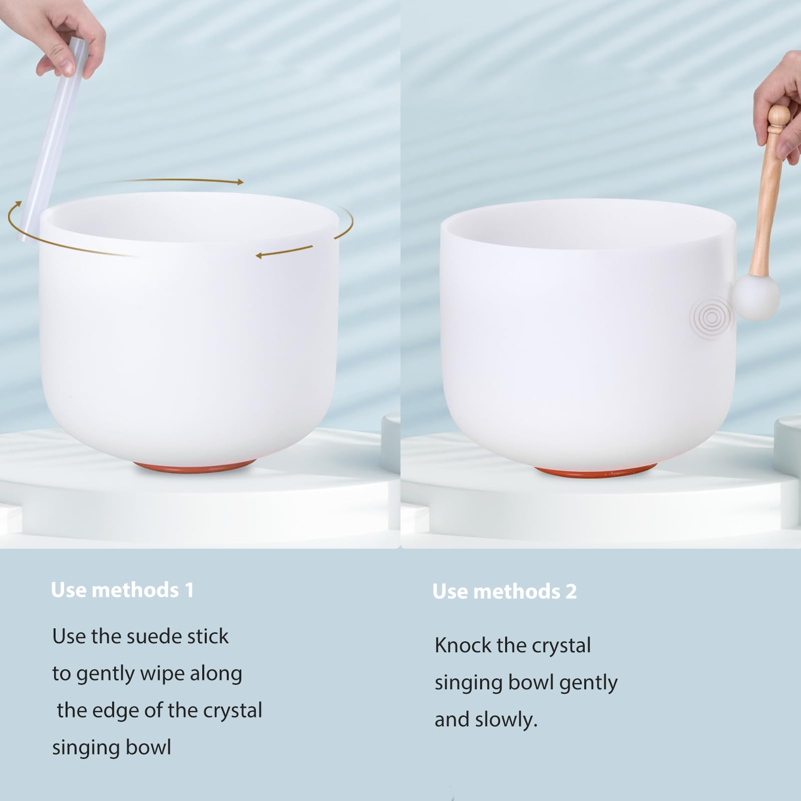 3-Piece 432Hz Crystal Singing Bowl Set (7-9 Inch) for Meditation, Yoga & Chakra Healing - Includes Travel Carry Case - Perfect Spiritual Gift for Men & Women - Ideal for Home Meditation, Sound Therapy & Energy Cleansing