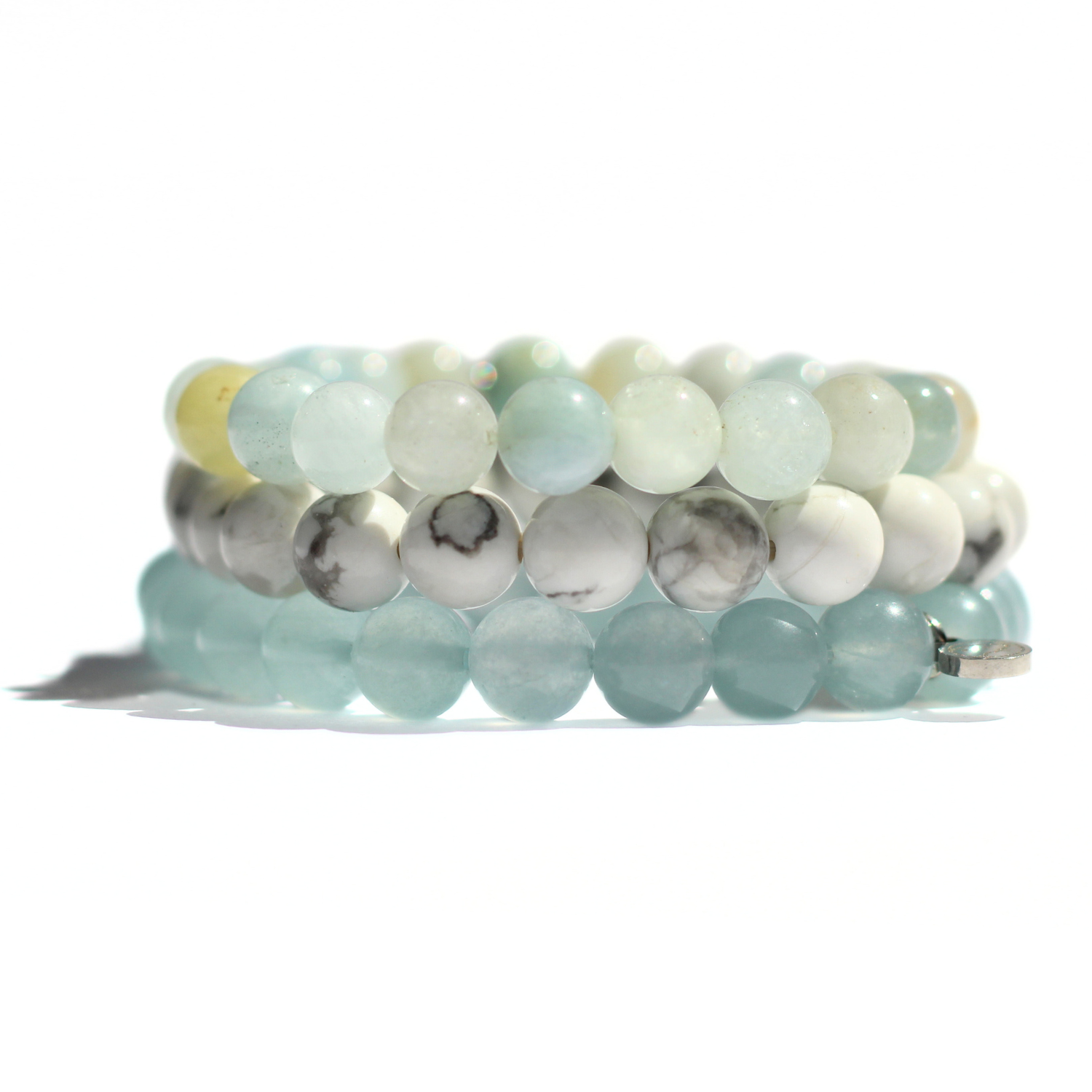 Serenity Bracelet Pack - 3 Pack Adjustable Beaded Bracelets for Women, Stress Relief & Anxiety Calming Jewelry - Perfect for Meditation, Yoga, and Daily Wear