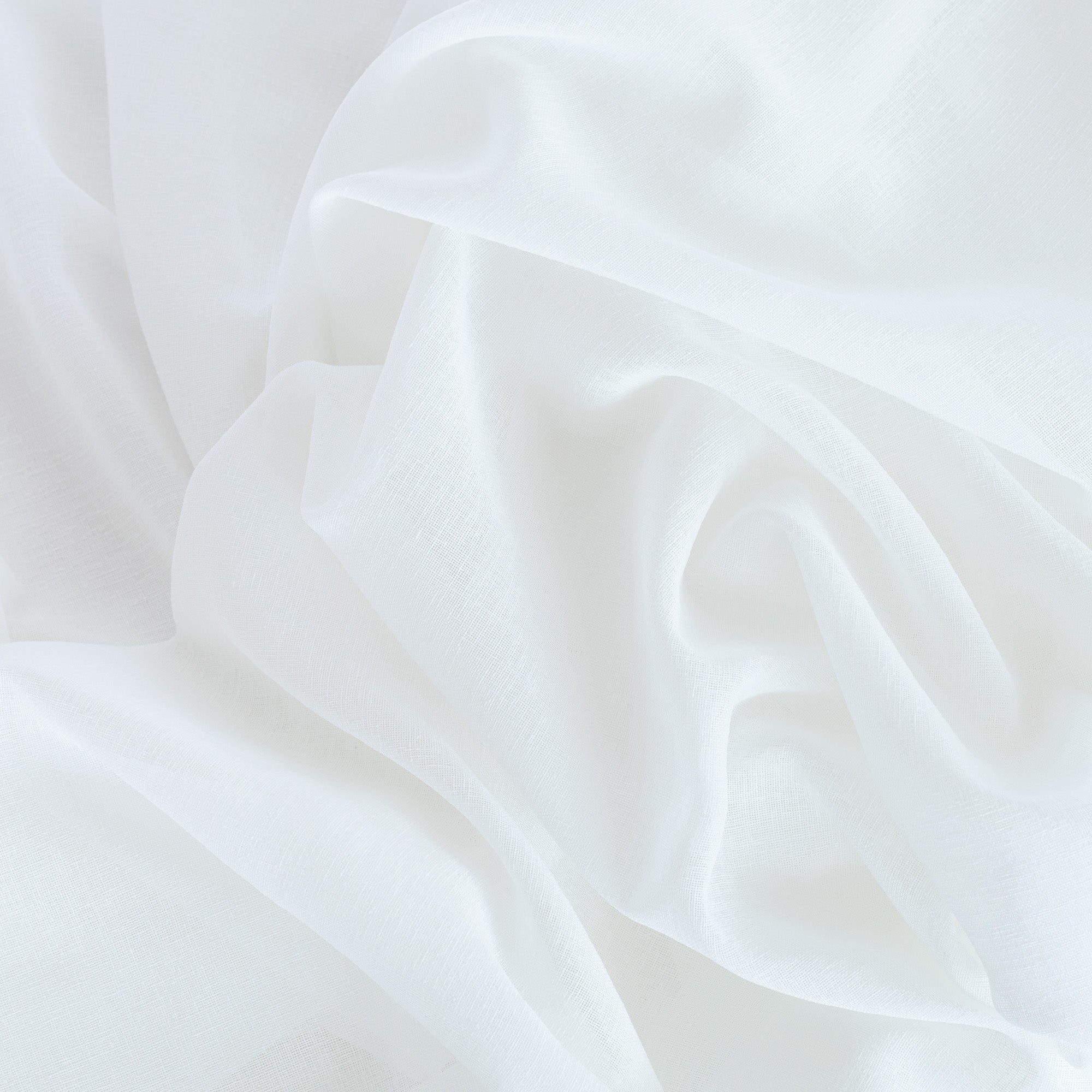 Palermo Double Width Sheer Fabric - Cloud White | Premium Voile Curtain Material for Living Room & Bedroom Windows