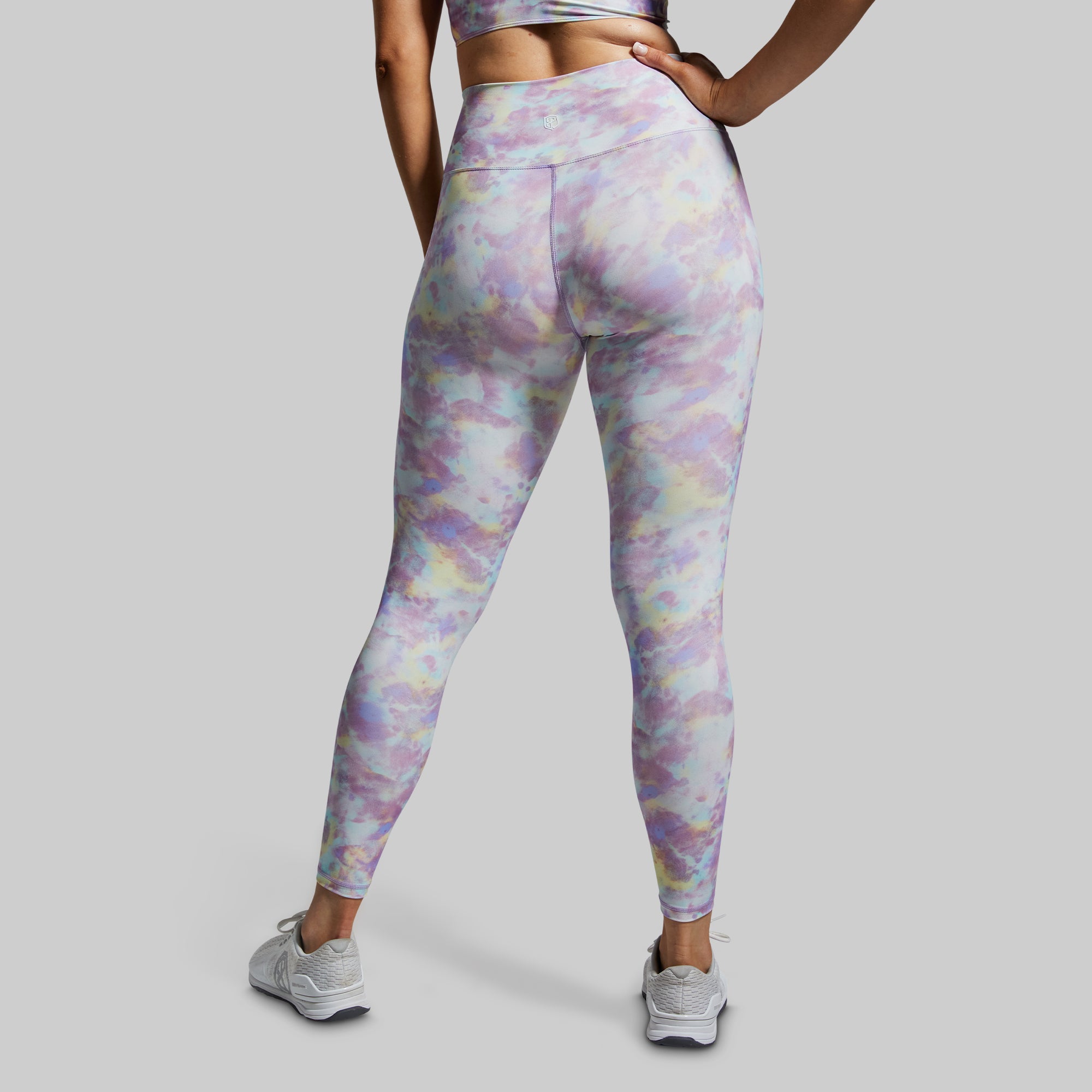 Synergy High-Waisted Yoga Leggings (Purple Sky) - Women's Workout Tights for Running, Gym & Lounge
