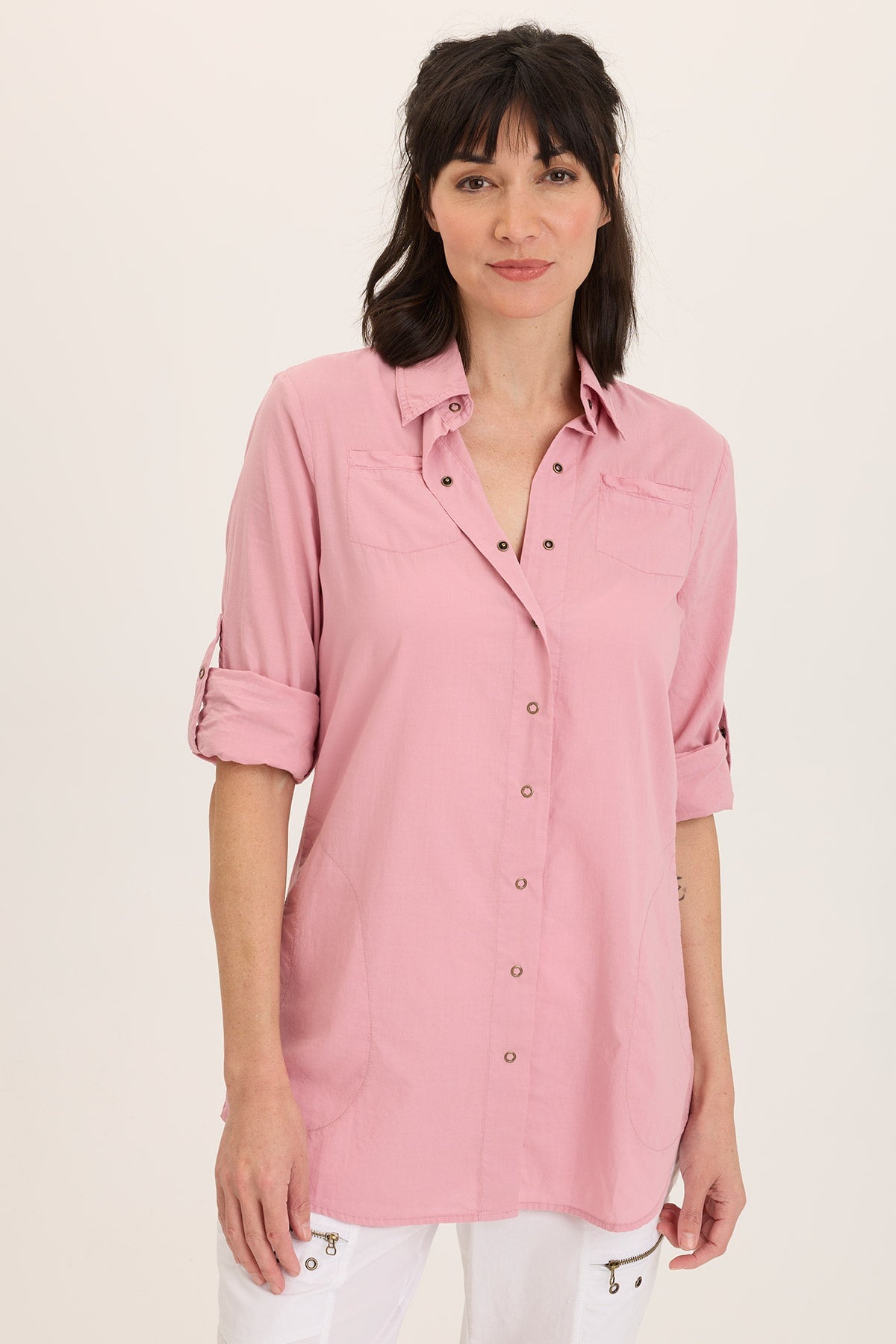 Women's Soft Voile Button Down Blouse - Breathable & Comfortable Office Wear for Professional Women | Perfect for Business Meetings, Work Attire & Formal Occasions