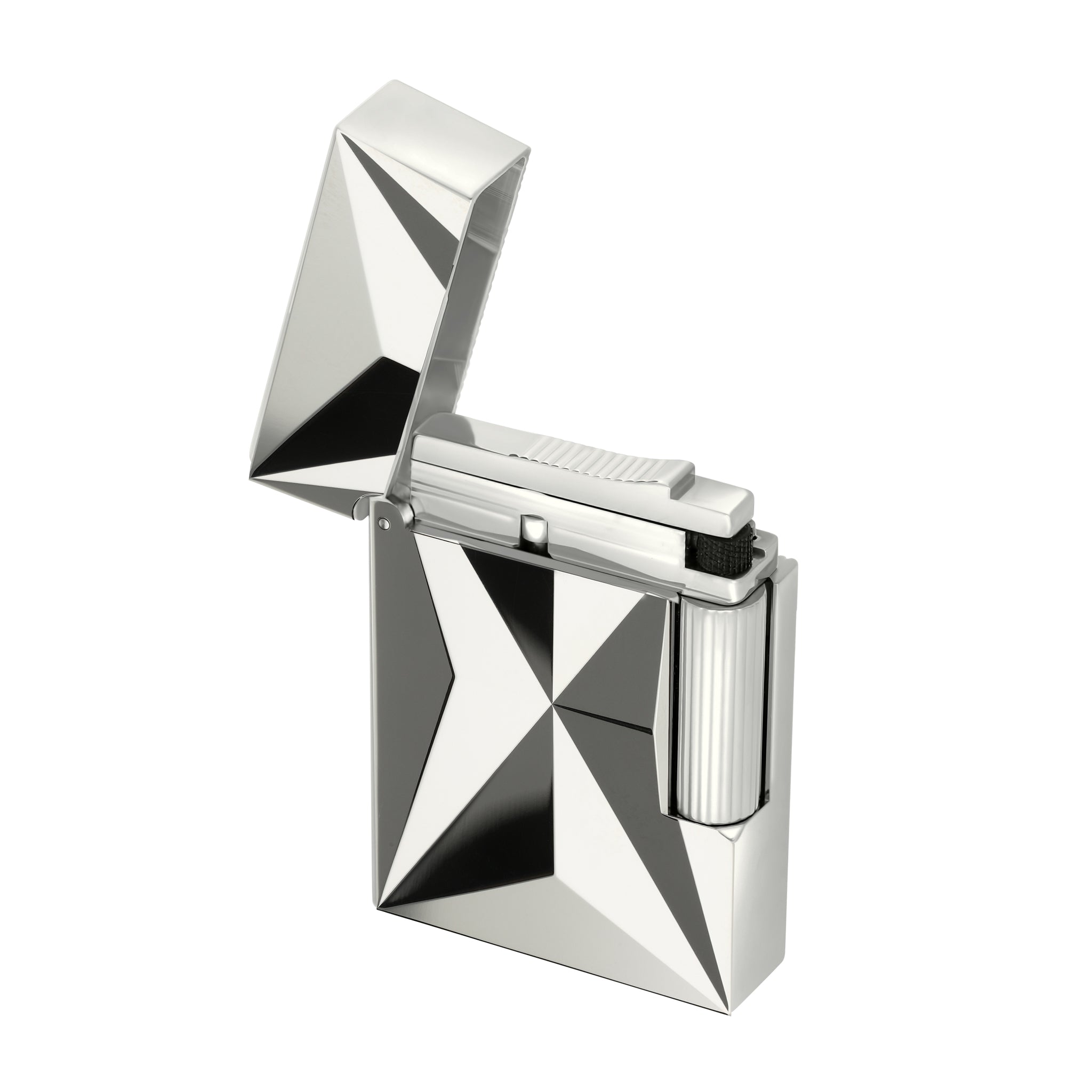S.T. Dupont Fire X Palladium Ligne 2 Luxury Butane Lighter - Premium Windproof Flame for Cigars, Cigarettes & Outdoor Use