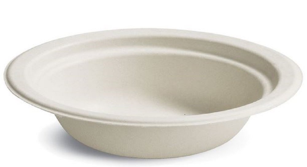 Chinet Paper Pro Round Bowls - 12 Oz Beige Disposable Bowls (125/Bag, 8 Bags/Carton) - Perfect for Parties, Picnics & Catering Events