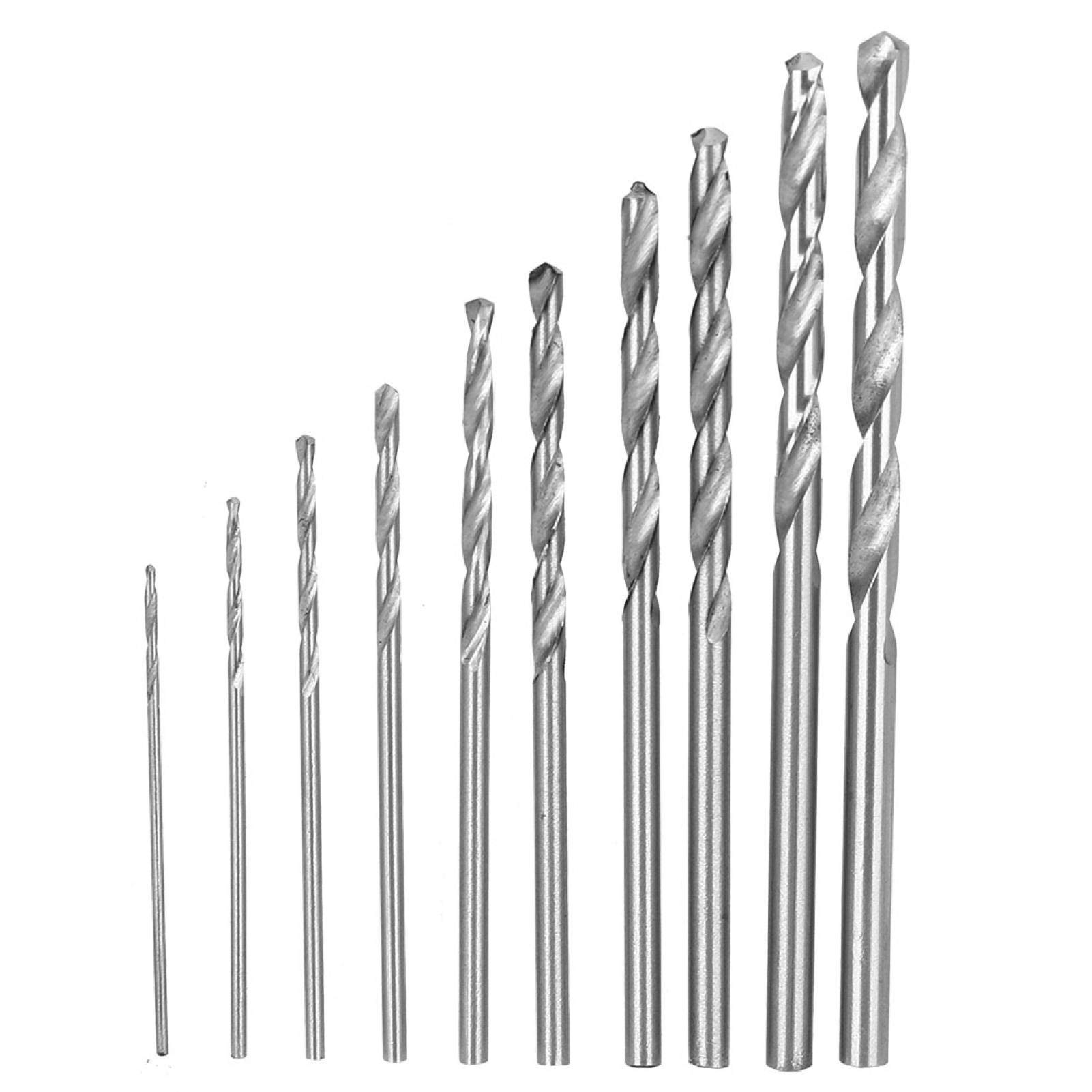 Micro Mini Twist Drill Bit Set - 20PCS Hand Drill Bits for Craft Carving, DIY Woodworking, Jewelry Making & Resin Models | Perfect for Rotary Tools & Precision Drilling in Wood, Plastic & Metal