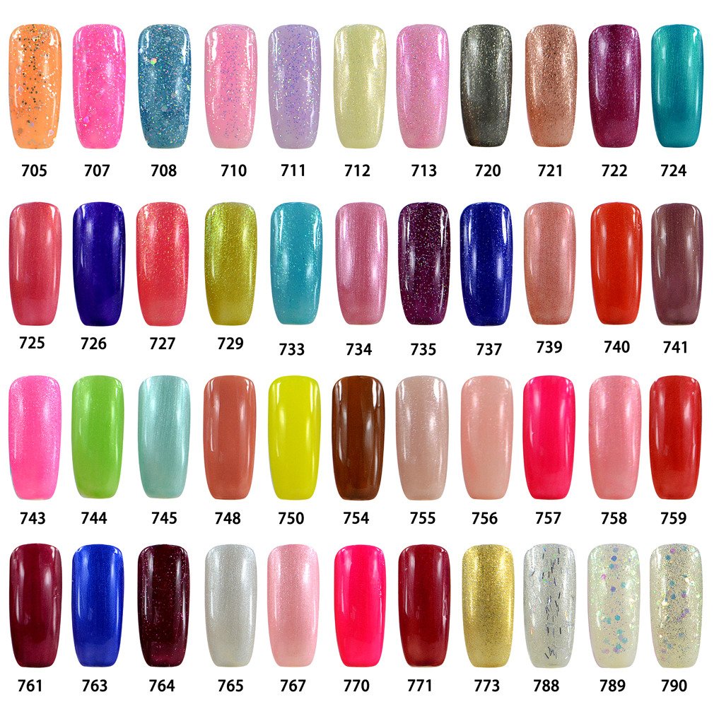 Vishine UV Gel Nail Polish - Soak Off Salon Manicure Gel, Glitter Ivory (819) - Long Lasting Nail Art for Home & Professional Use