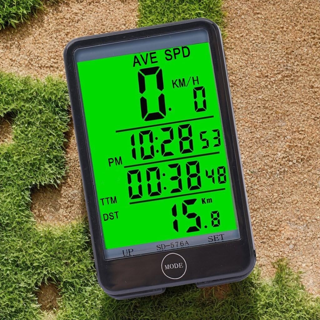 Waterproof LCD Backlit Touch Screen Bike Computer with Speedometer - Perfect for Cycling, Mountain Biking & Outdoor Fitness Tracking