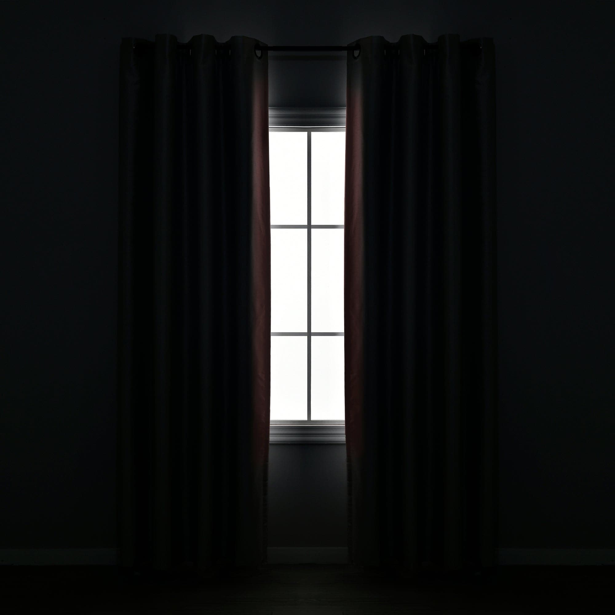 Faux Silk 100% Blackout Window Curtain Panel - Thermal Insulated Room Darkening Drapes for Bedroom & Living Room - Noise Reducing & Energy Saving Home Decor