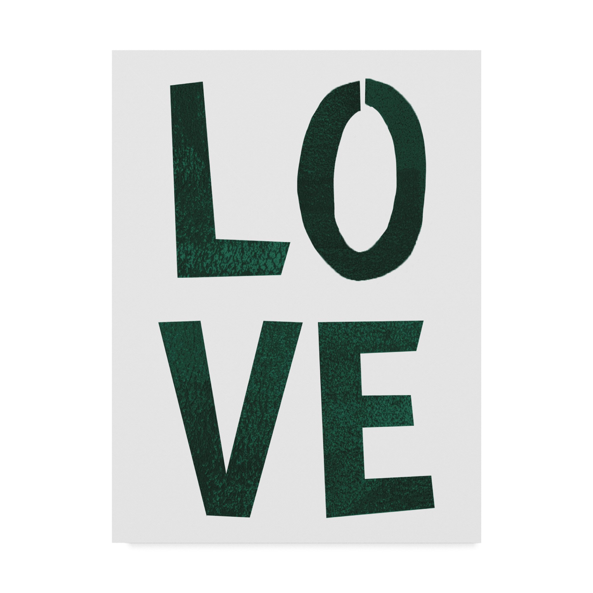 Love Green by Summer Tali Hilty - 35x47 Inch Wall Art Canvas Print - Perfect for Living Room, Bedroom & Office Decor