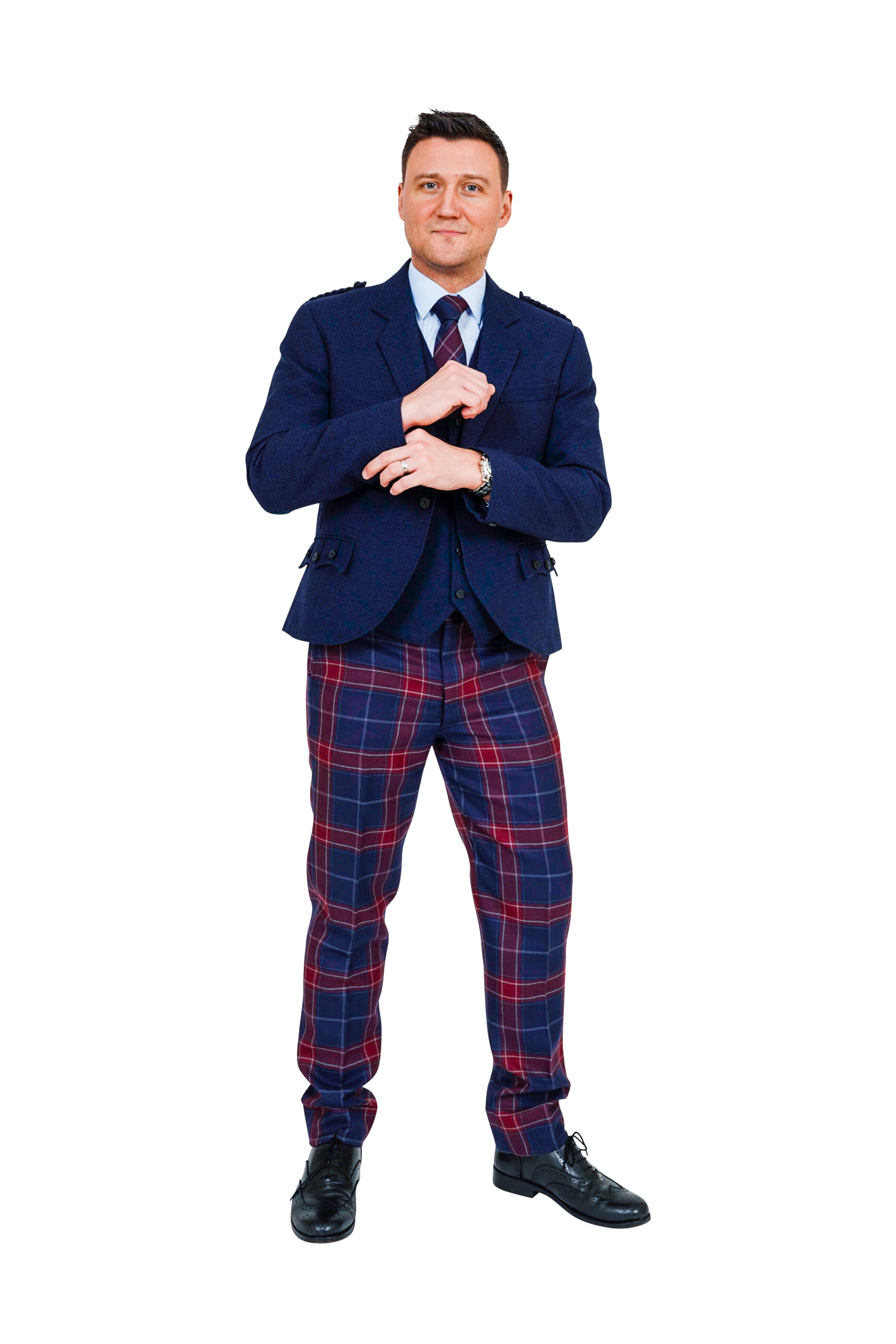 Queen of the South Tartan Trews Costume Rental - Scottish Highland Dress Outfit for Cosplay, Renaissance Fairs & Themed Parties