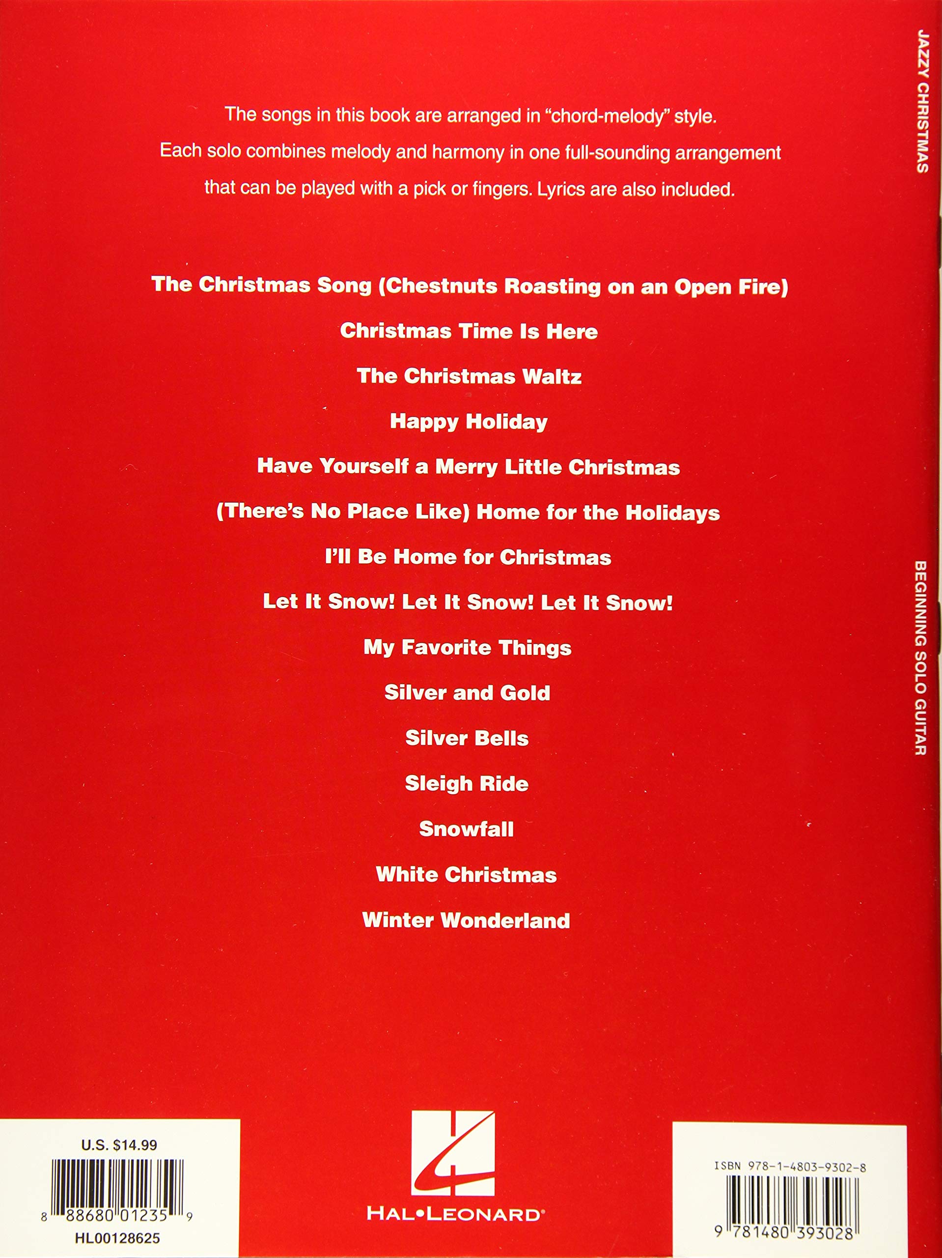 Jazzy Christmas Guitar Book for Beginners - Easy Solo Guitar Sheet Music for Holiday Songs - Perfect for Festive Performances & Learning