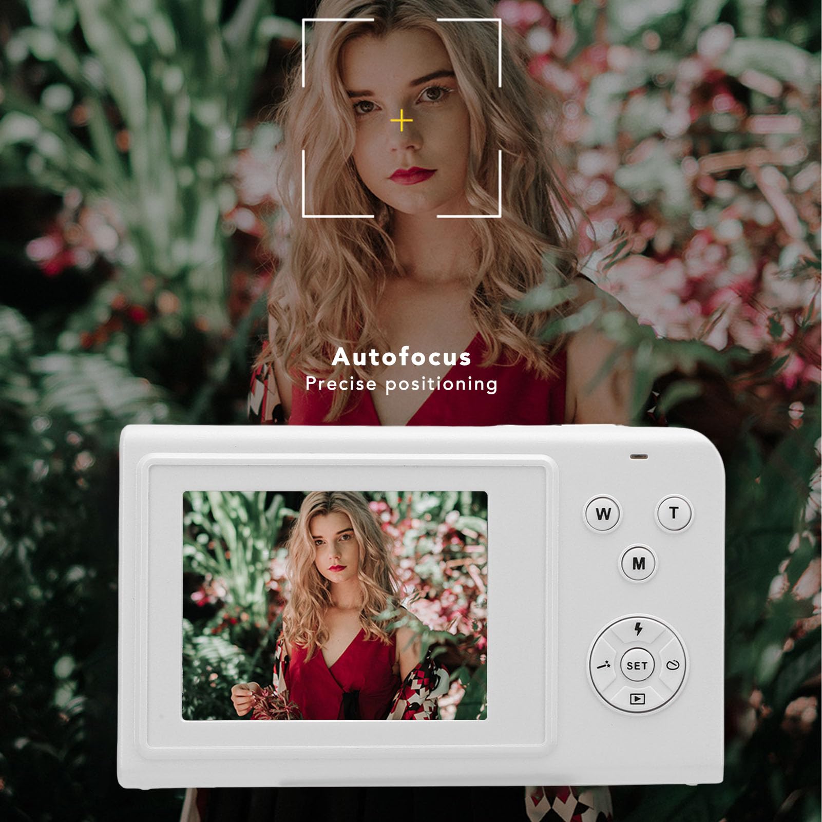 4K 68MP Digital Camera with 16X Zoom & Auto Focus - 2.4 Inch IPS Screen Vlogging Camera with Anti-Shake & Continuous Shooting - Built-in Fill Light for Travel, YouTube Videos & Photography