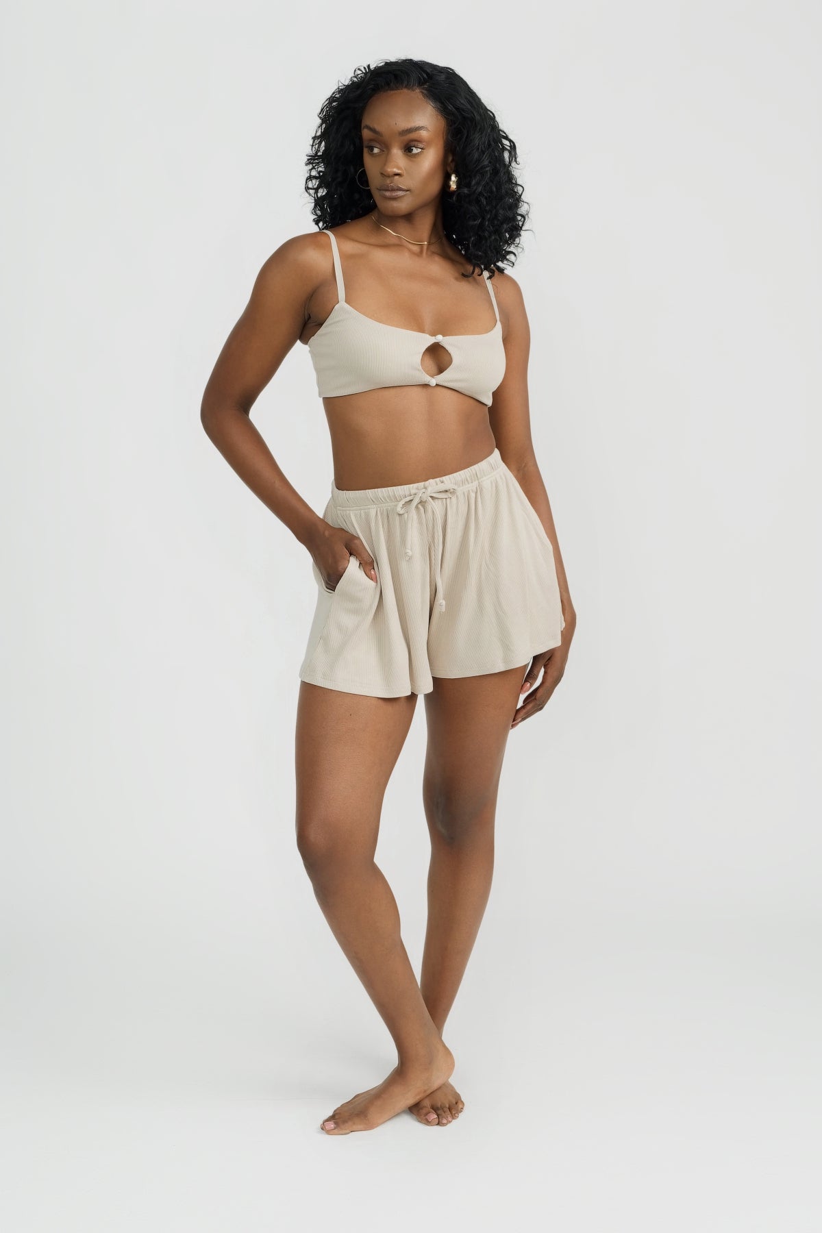 Emmie Bralette - Comfortable Wireless Bra for Women, Soft Coconut Fiber Material - Perfect for Yoga, Lounge & Everyday Wear