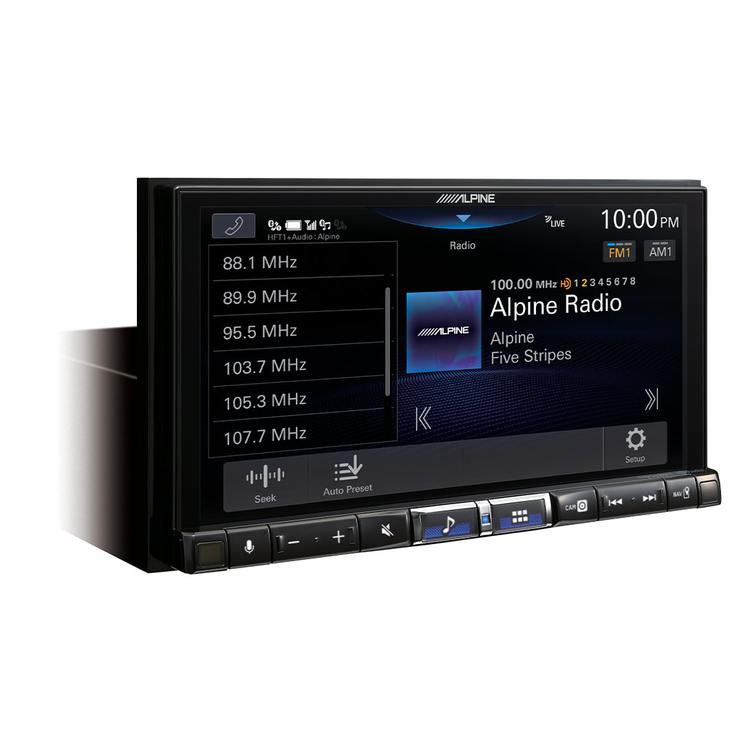 Alpine iLX 507 7-Inch Double DIN Multimedia Receiver with Wireless Apple CarPlay & Android Auto - High Resolution Touchscreen for Seamless Smartphone Integration - Perfect for Car Audio Upgrades & Hands-Free Driving