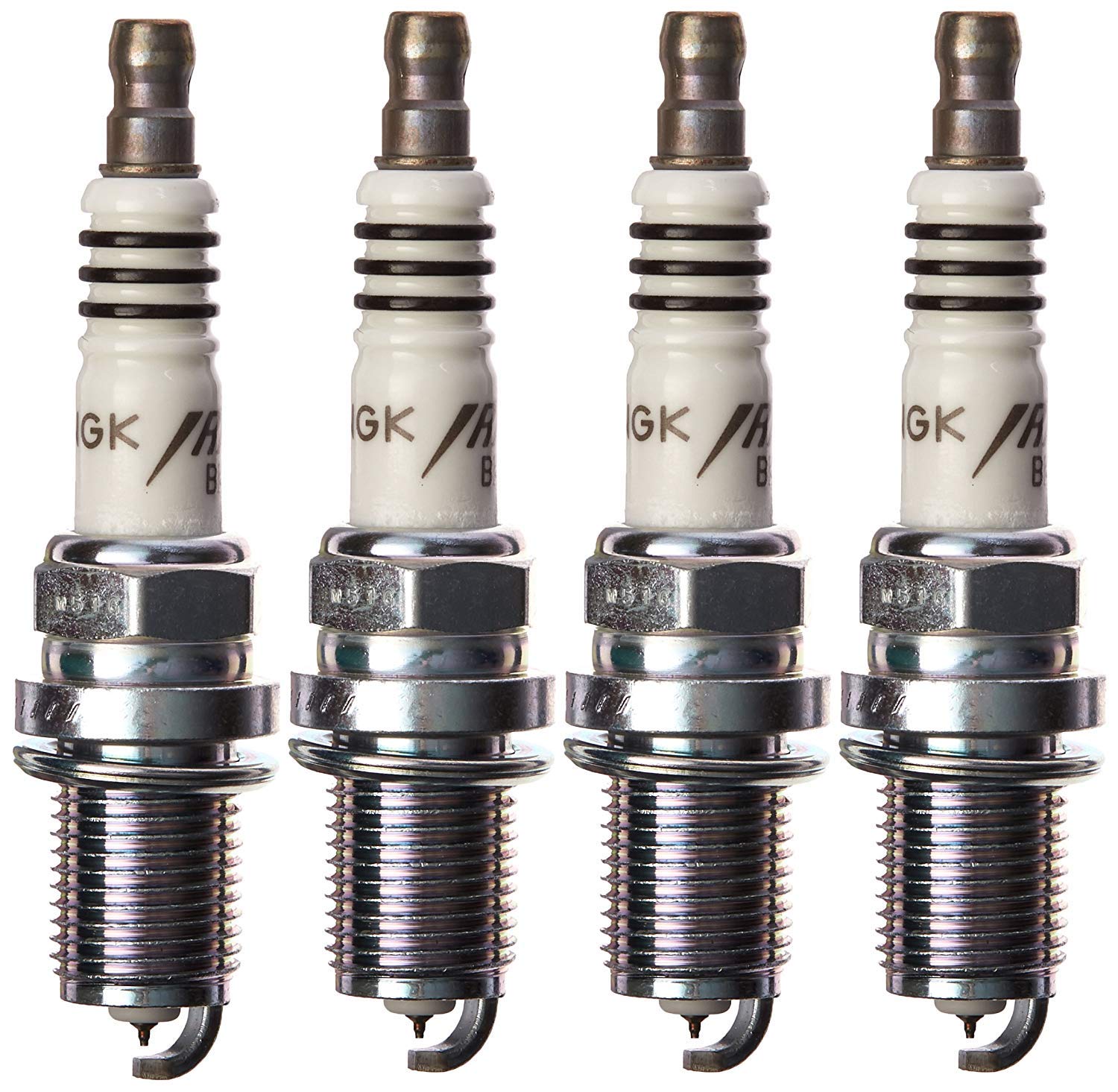 NGK BR8EIX Iridium Spark Plugs (4-Pack) - High Performance Ignition Plugs for Motorcycles, ATVs & Small Engines - Perfect for Racing, Off-Road & Daily Commuting