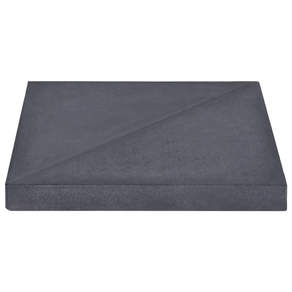 SKM Black Granite Square Umbrella Weight Plate - 15 kg for Outdoor Patio, Garden, and Poolside Stability